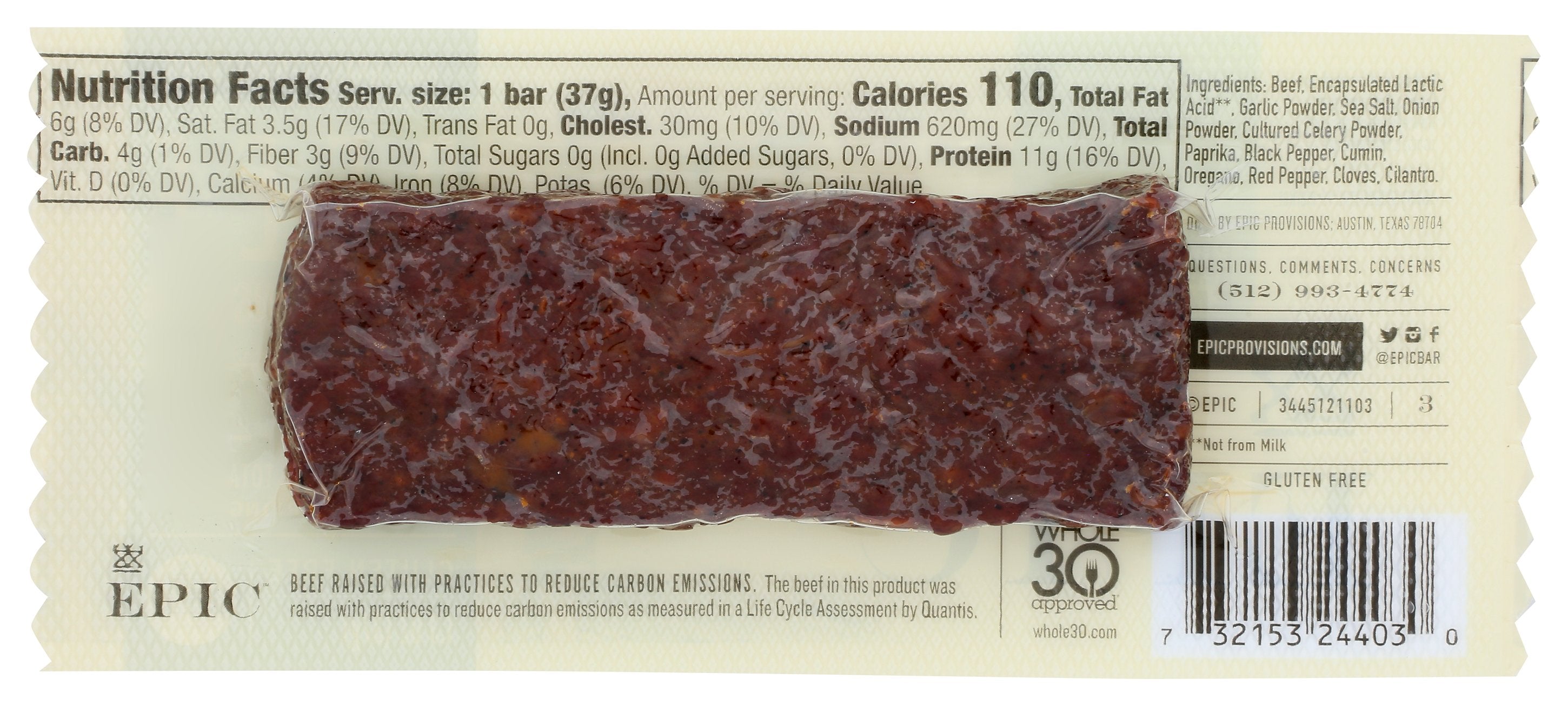 EPIC BAR BEEF BARBACOA - Case of 12