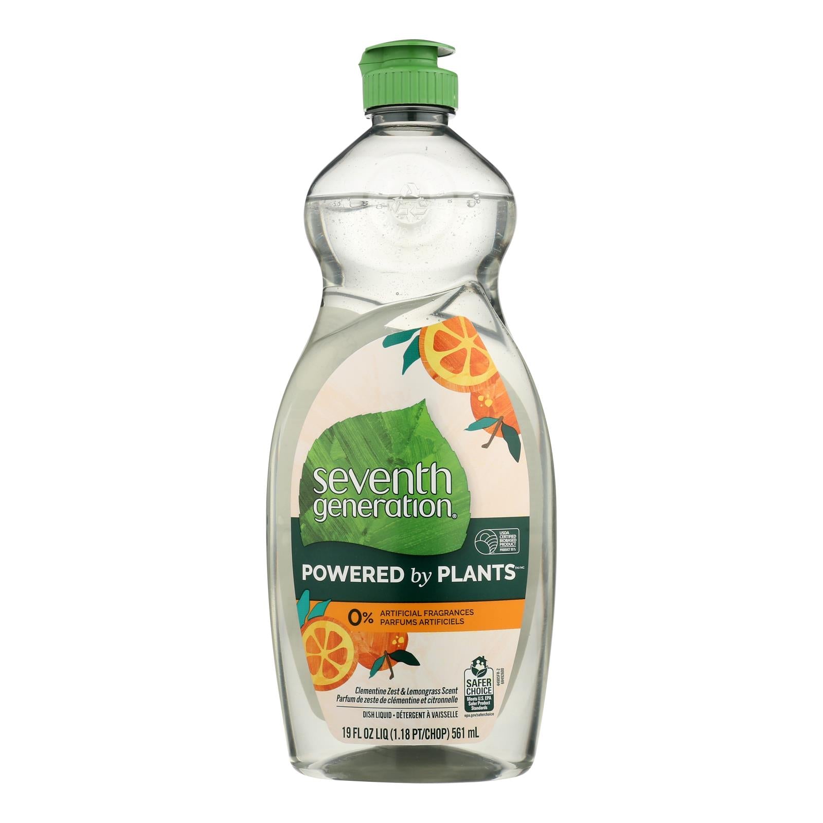 Seventh Generation - Dish Liquid Lemongrass Clementine - Case Of 6-19 Fz