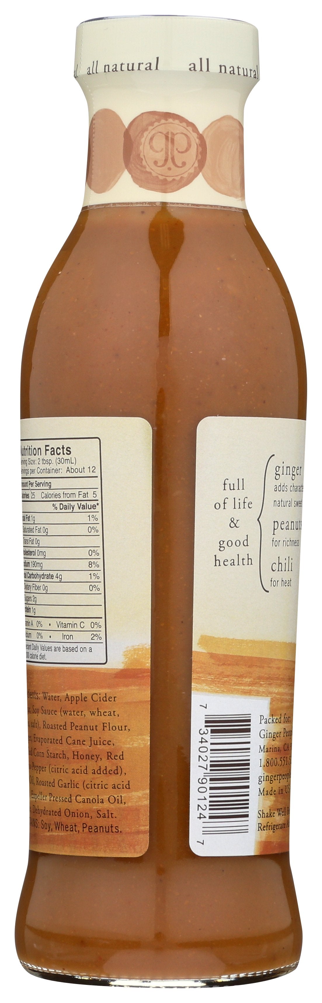 GINGER PEOPLE SAUCE GINGER PEANUT - Case of 12