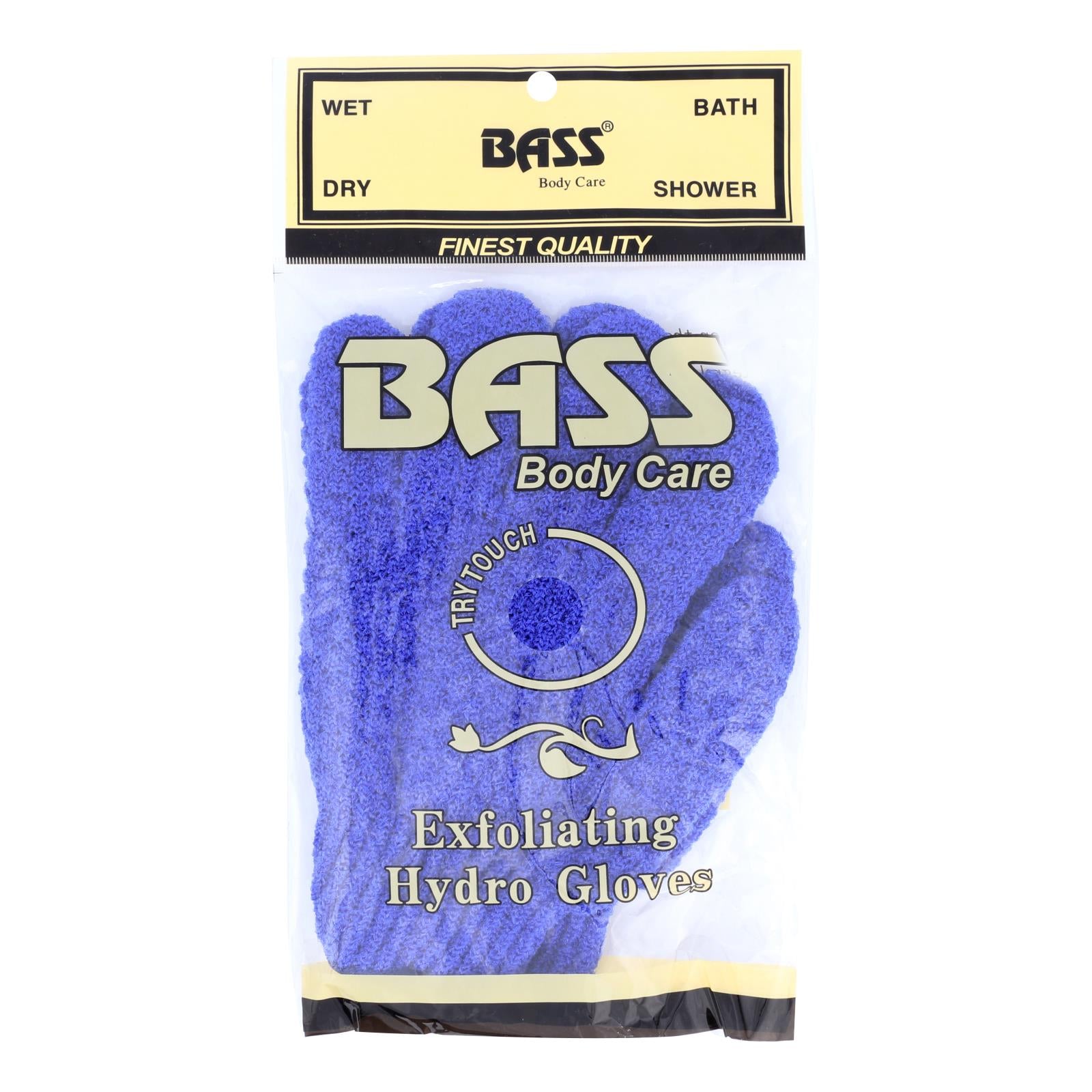 Bass Body Care Exfoliating Hydro Gloves - 1 Each - Ct