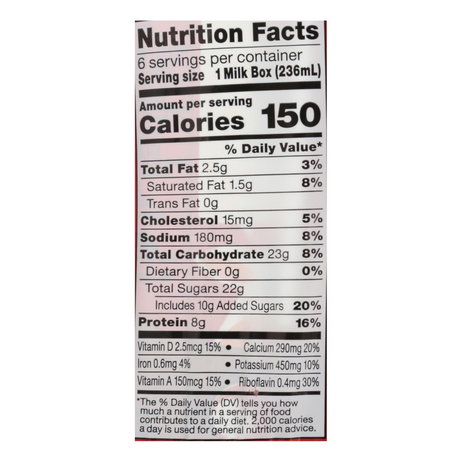 Horizon Organic Dairy Milk - Organic - 1 Percent - Lowfat - Box - Chocolate - 6/8 oz - case of 3