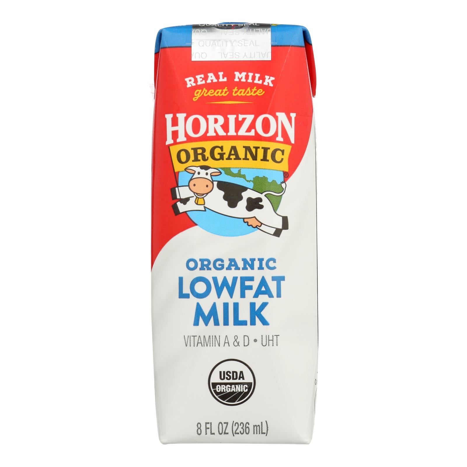 Horizon Organic Dairy Organic Low Fat 1 % Milk - Aseptic - 12/8 fl oz