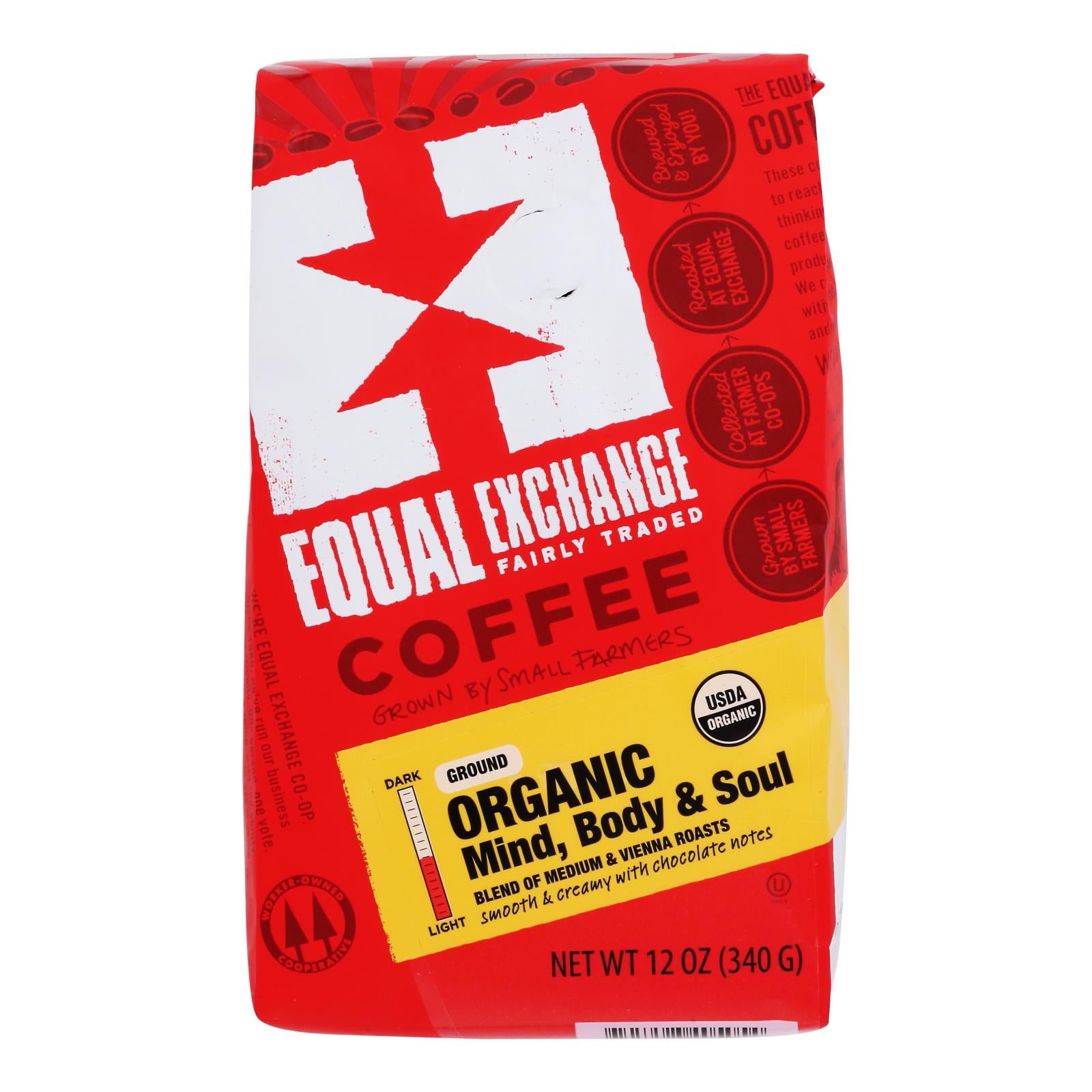 Equal Exchange Organic Drip Coffee - Mind Body And Soul - Case Of 6 - 12 Oz.