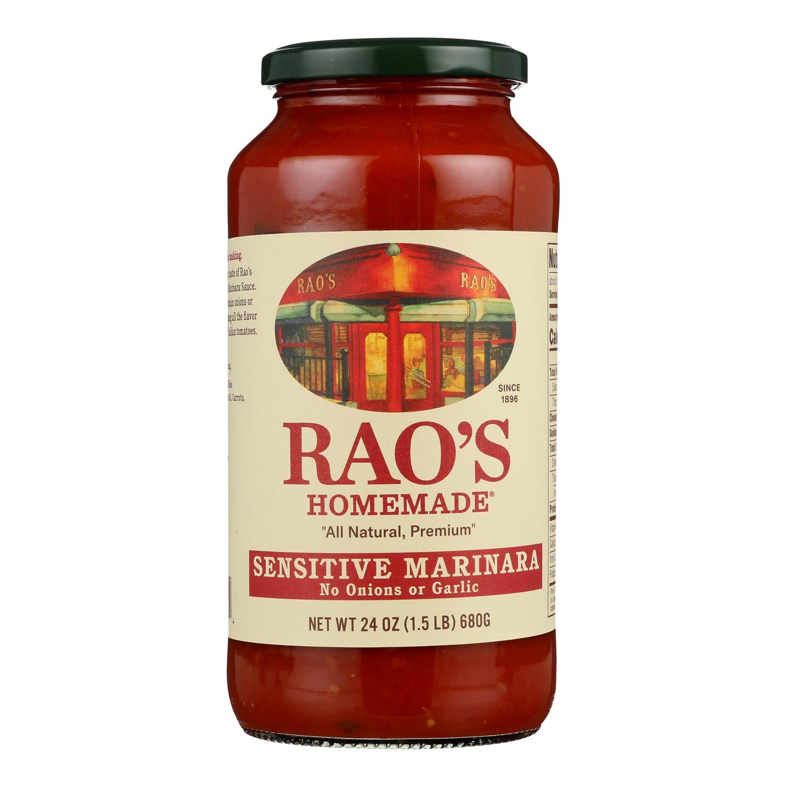 Rao's Specialty Food Homemade Sauce - Sensitive Formula Marinara - 24 oz.