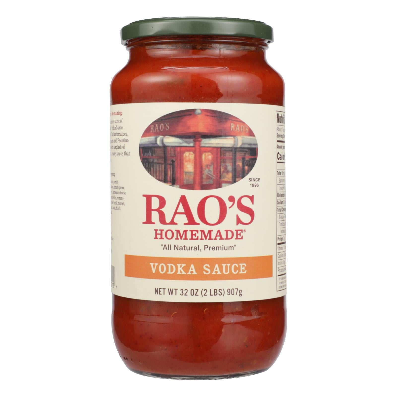 Rao's Specialty Food - Pasta Sauce Vodka - Case of 6 - 32 OZ