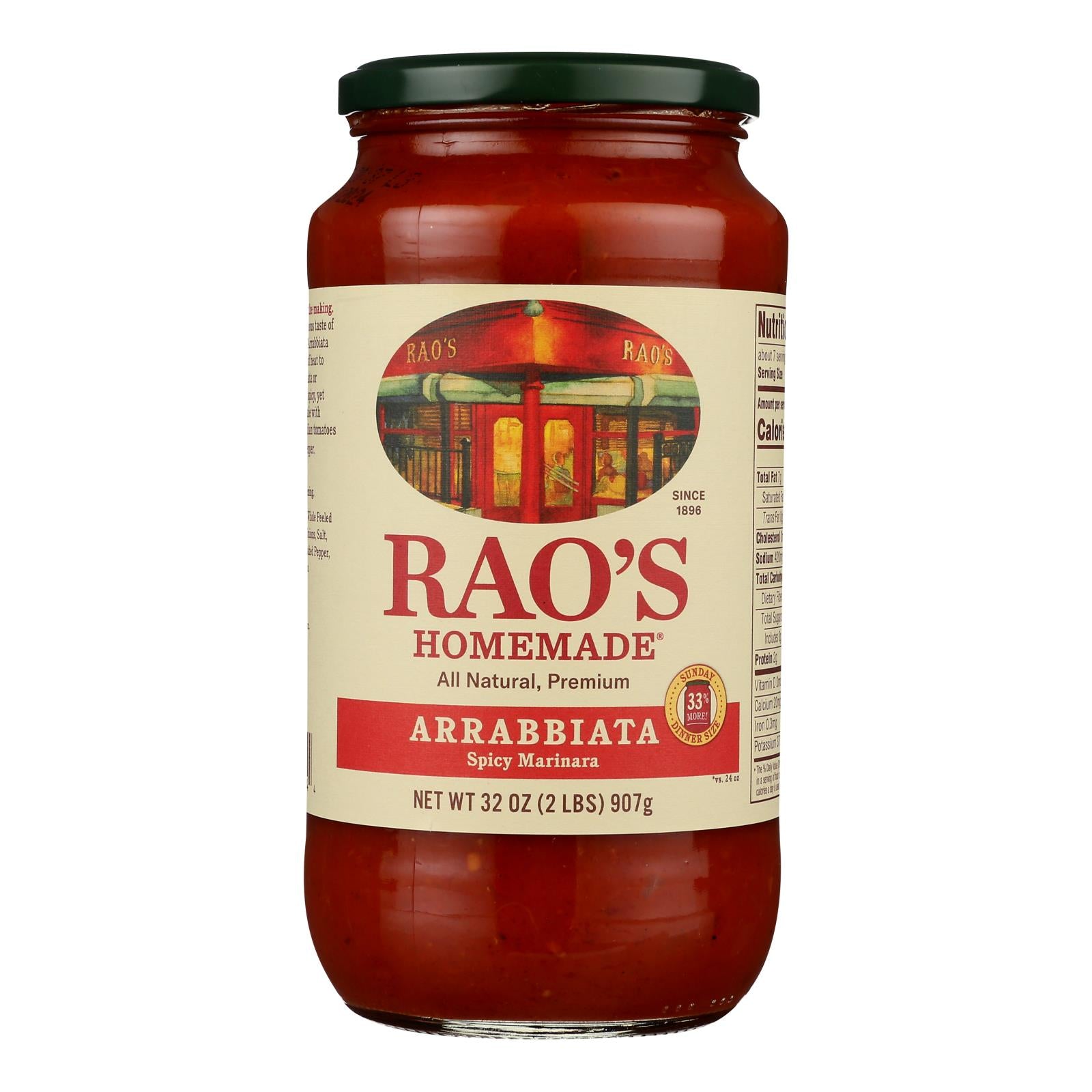 Rao's Homemade® Arrabbiata Fra Diavolo Sauce - Hot - Case of 6 - 32 OZ