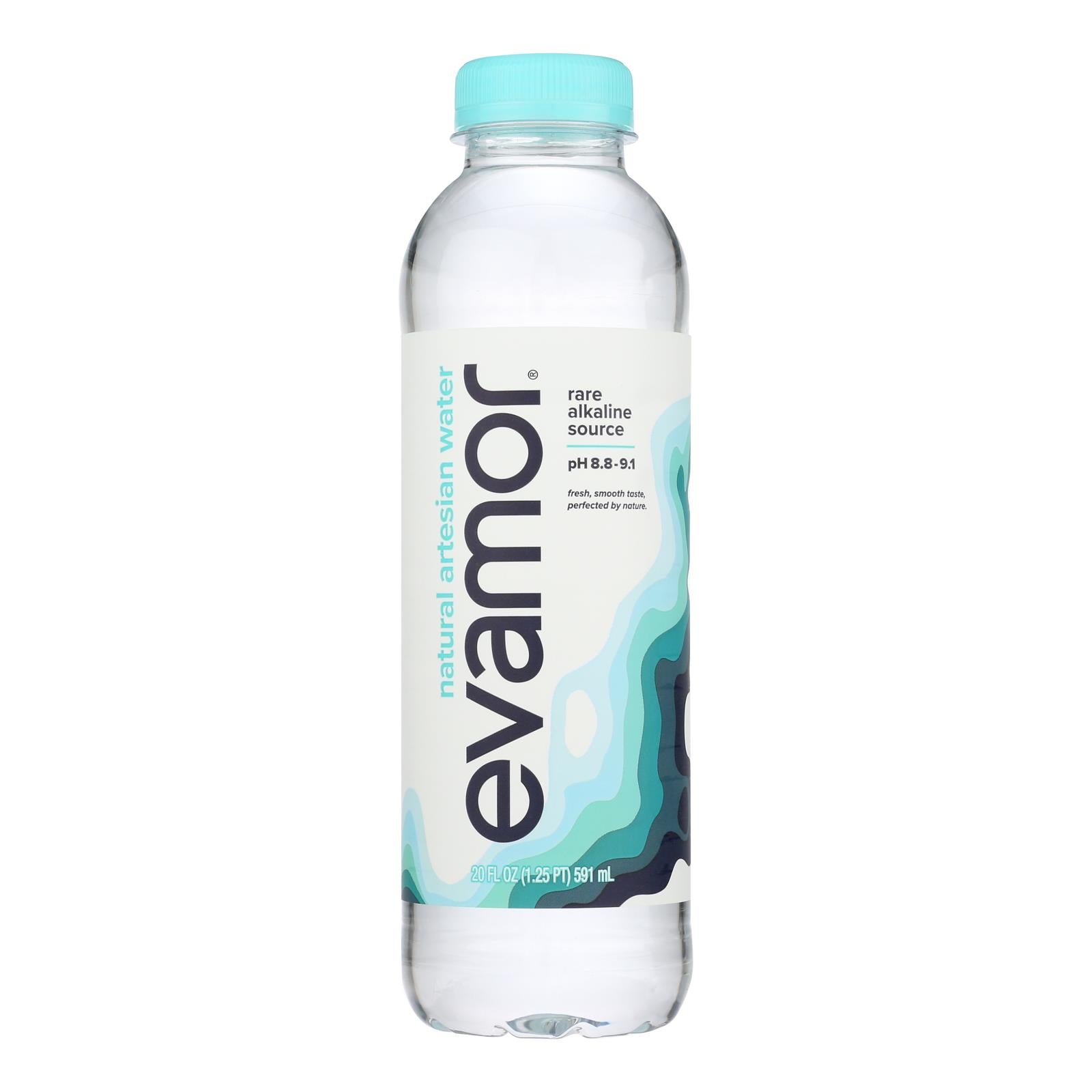 Evamor Artesan Spring Water - Evamor Natural - Case of 24 - 20 fl oz.