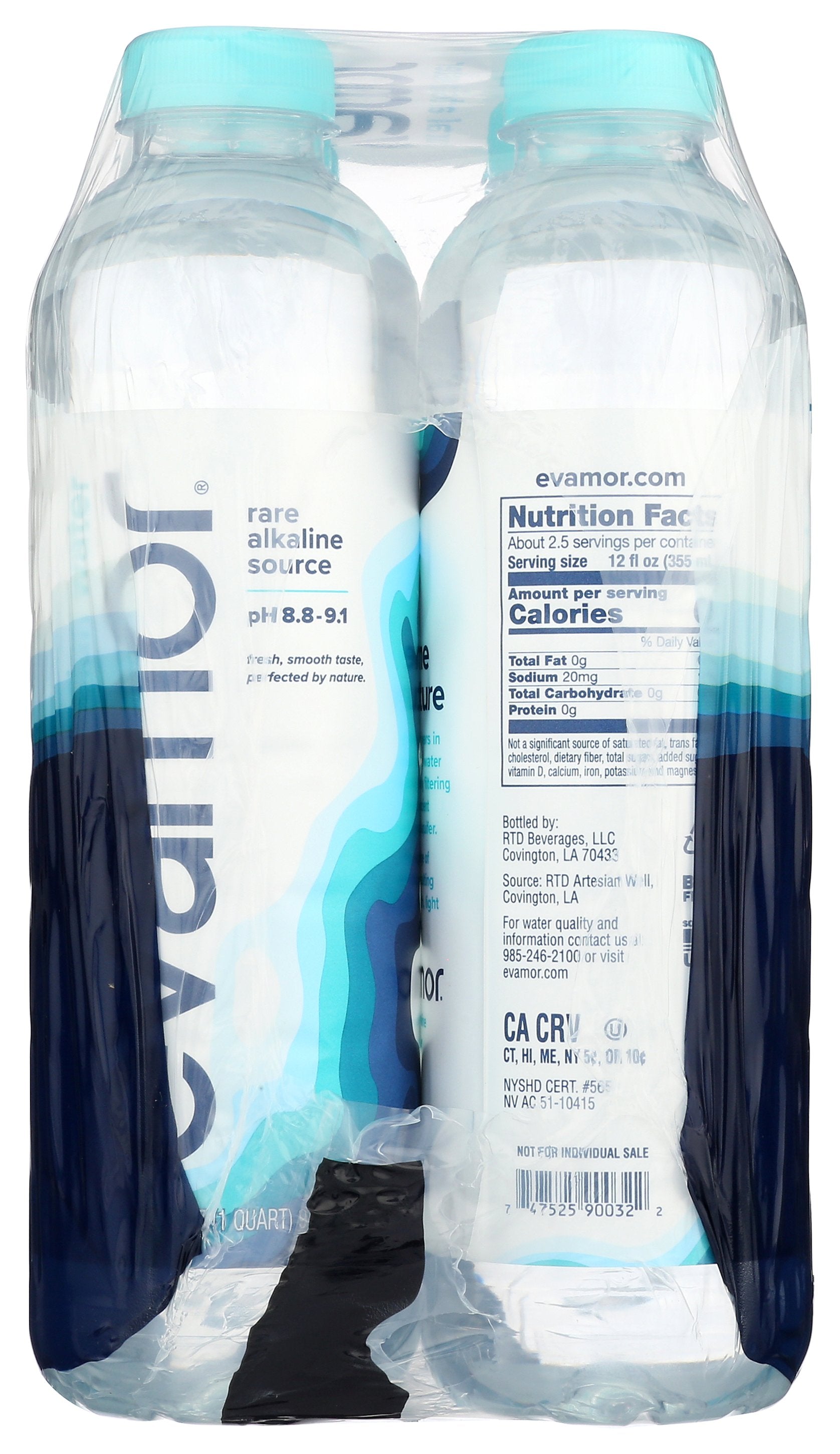 EVAMOR WATER ARTESIAN 6PK - Case of 2