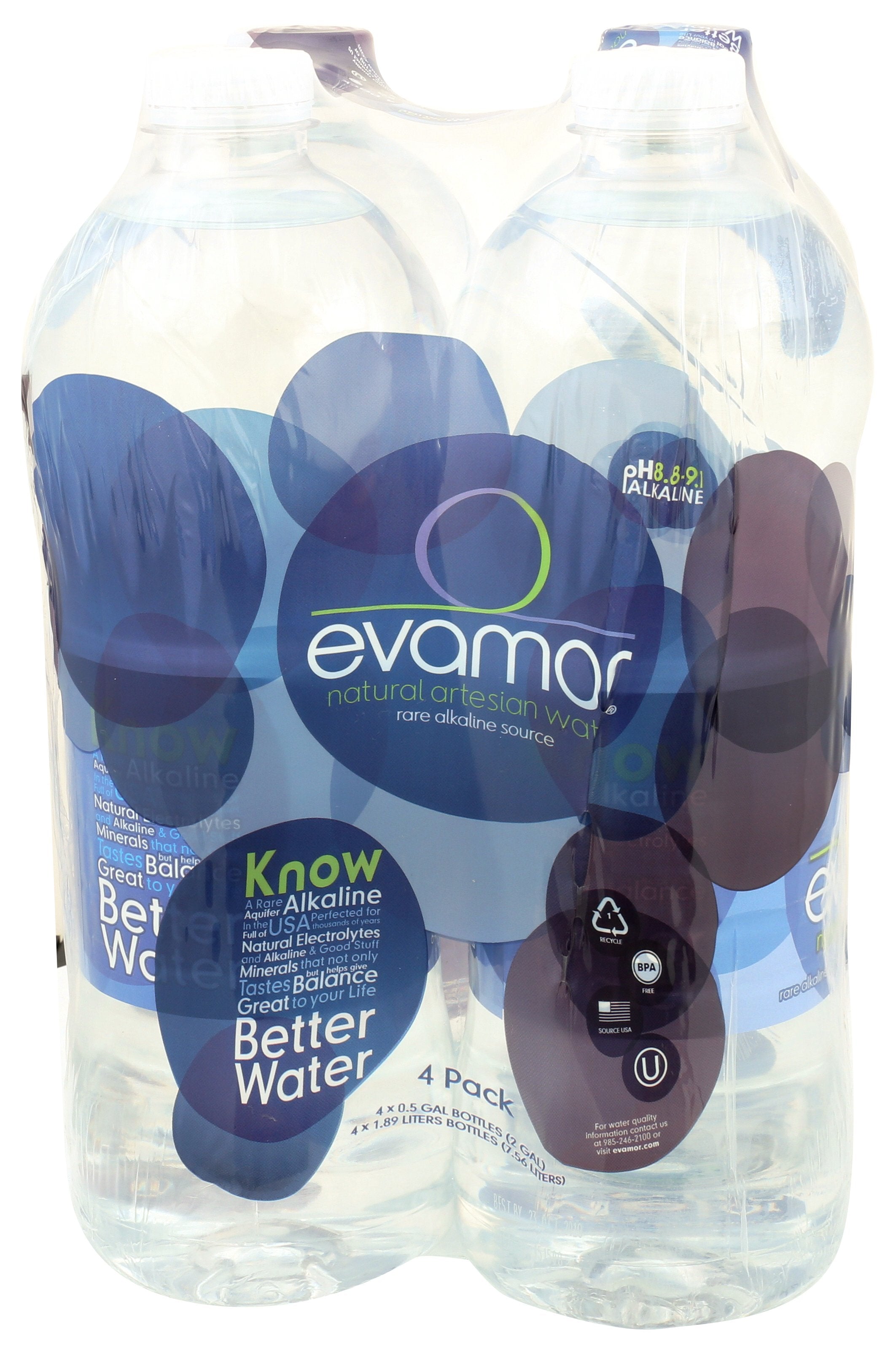 EVAMOR WATER ARTESIAN 4PK - Case of 2