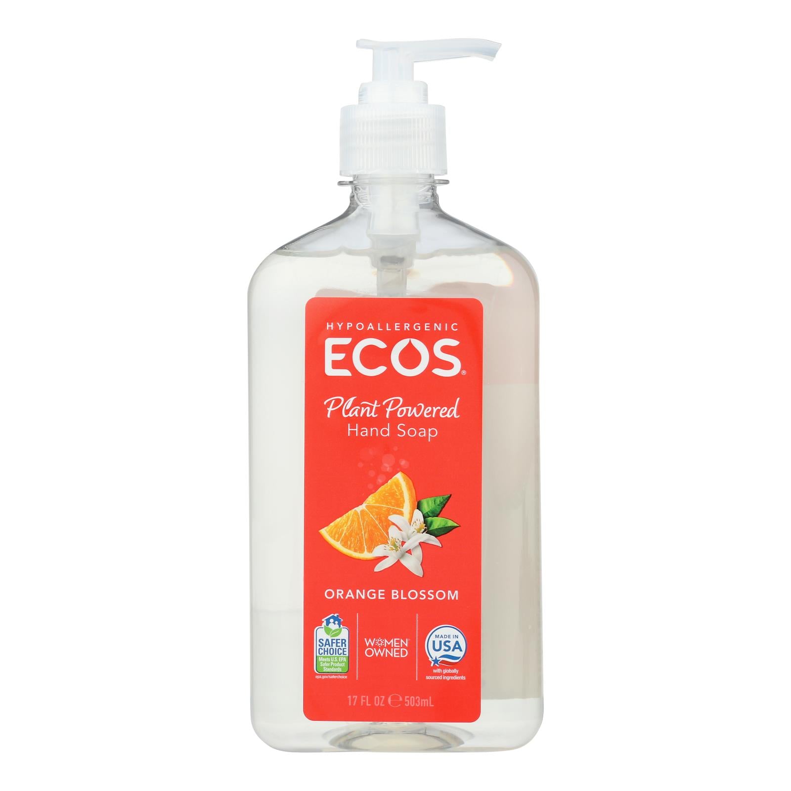 Earth Friendly Hand Soap - Orange Blossom - Case Of 6 - 17 Fl Oz