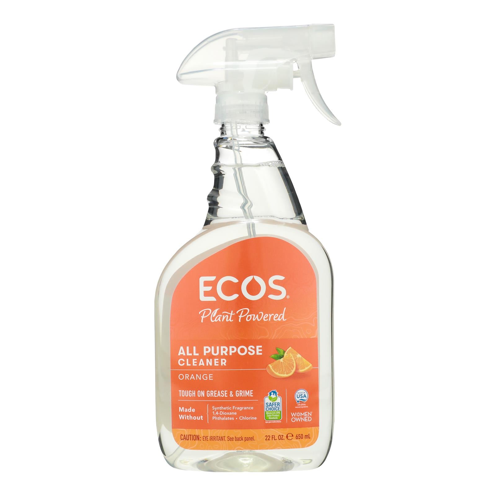 Earth Friendly Orange Plus Cleaner Spray - Case of 6 - 22 fl oz