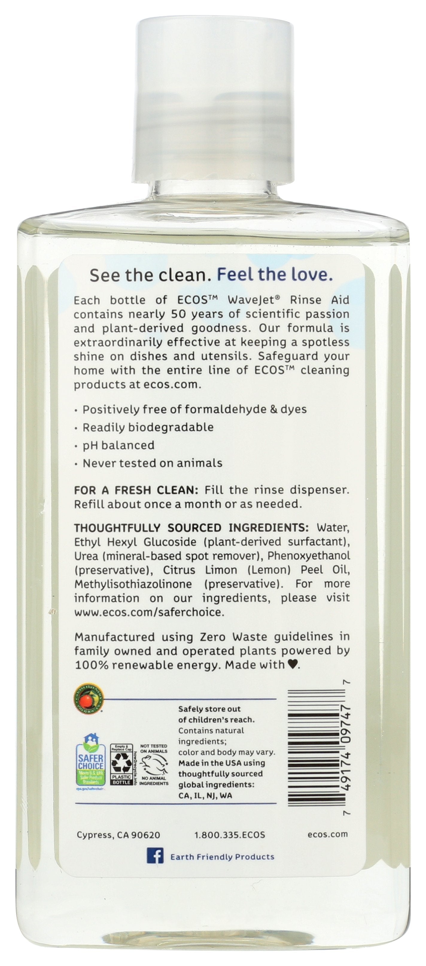 ECOS DISHWASH WAVE JET RINSE AID