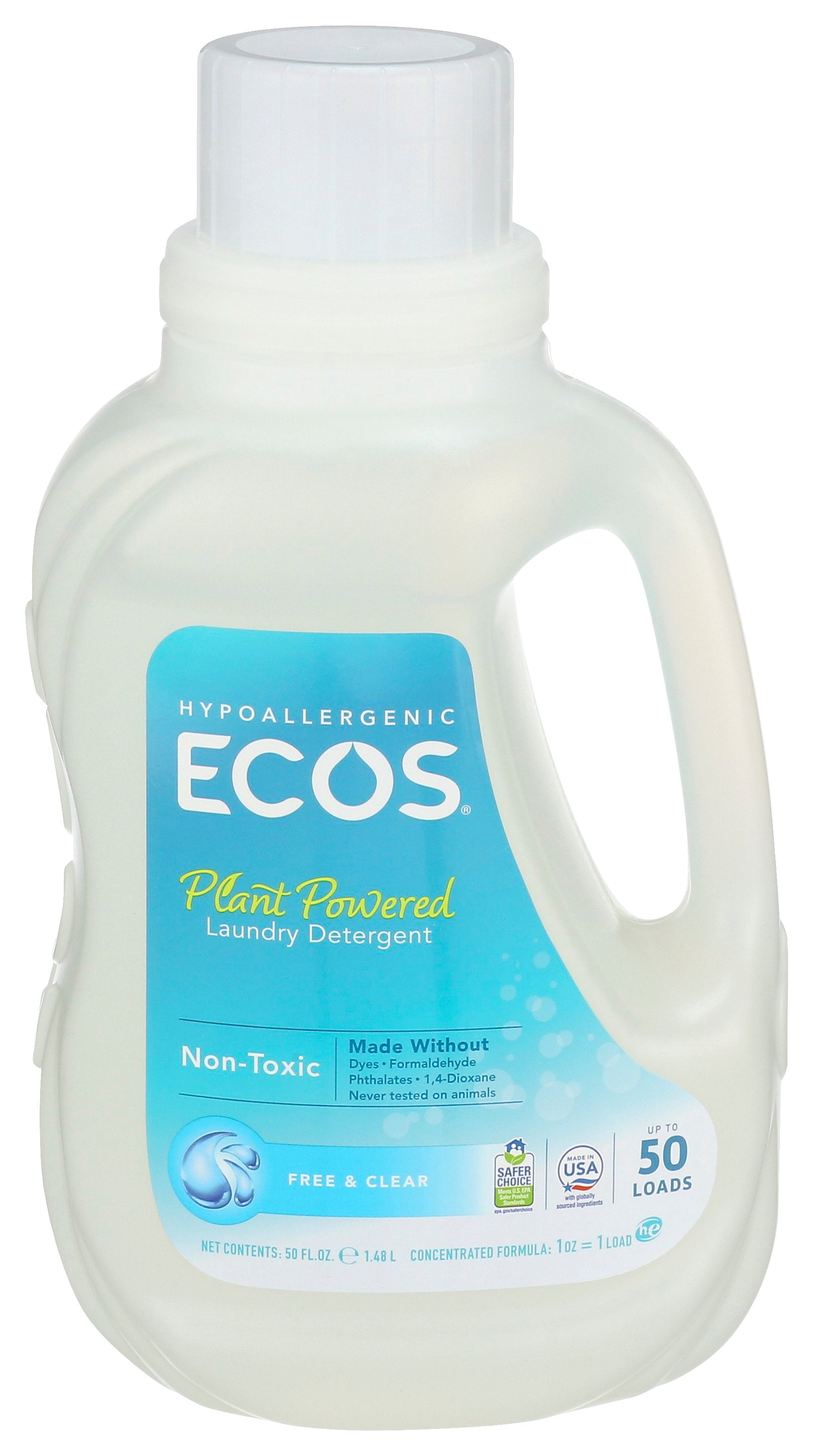 ECOS LNDRY FREE & CLEAR 50Z - Case of 8