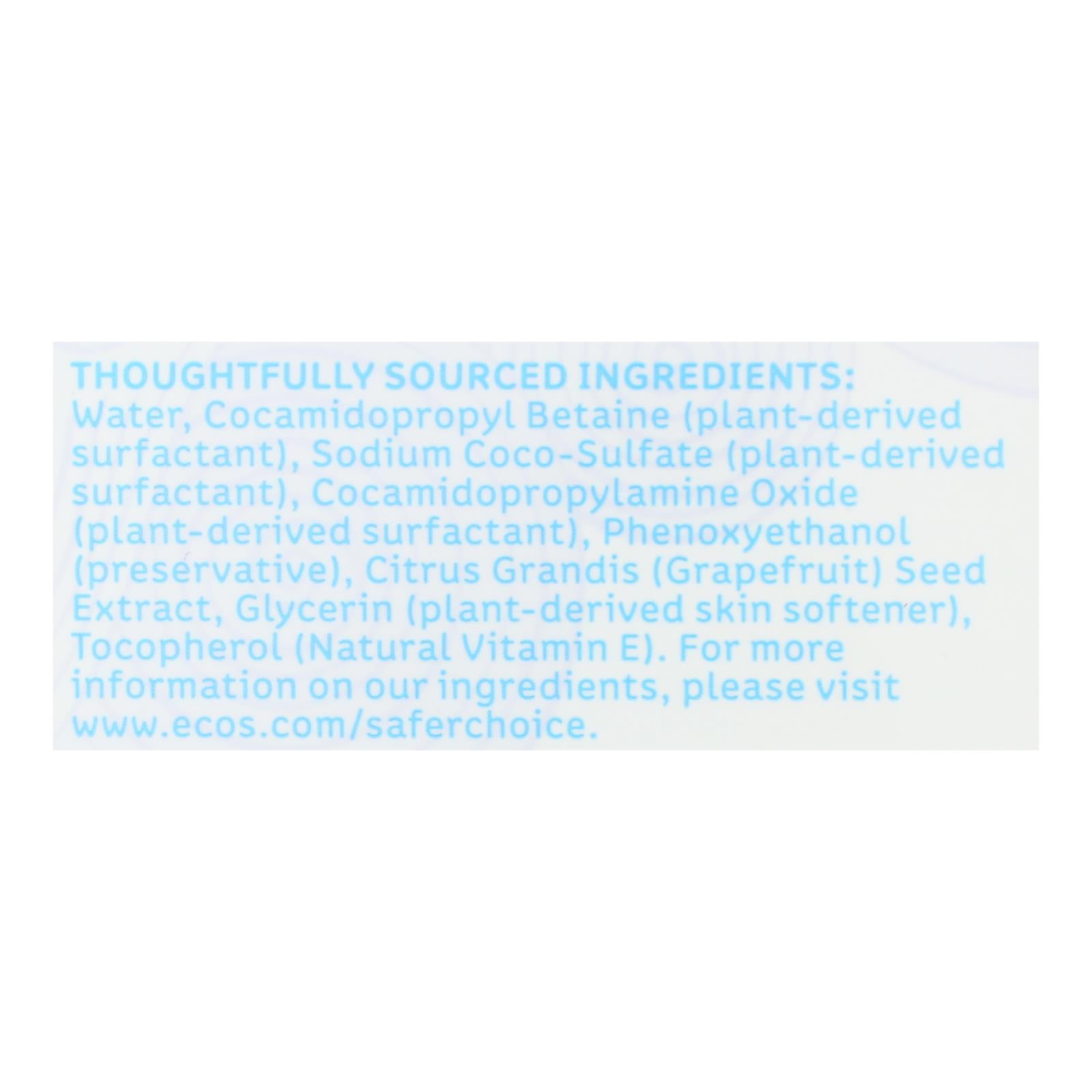 Ecos Hand Soap - Free And Clear - Case Of 6 - 17 Fl Oz.