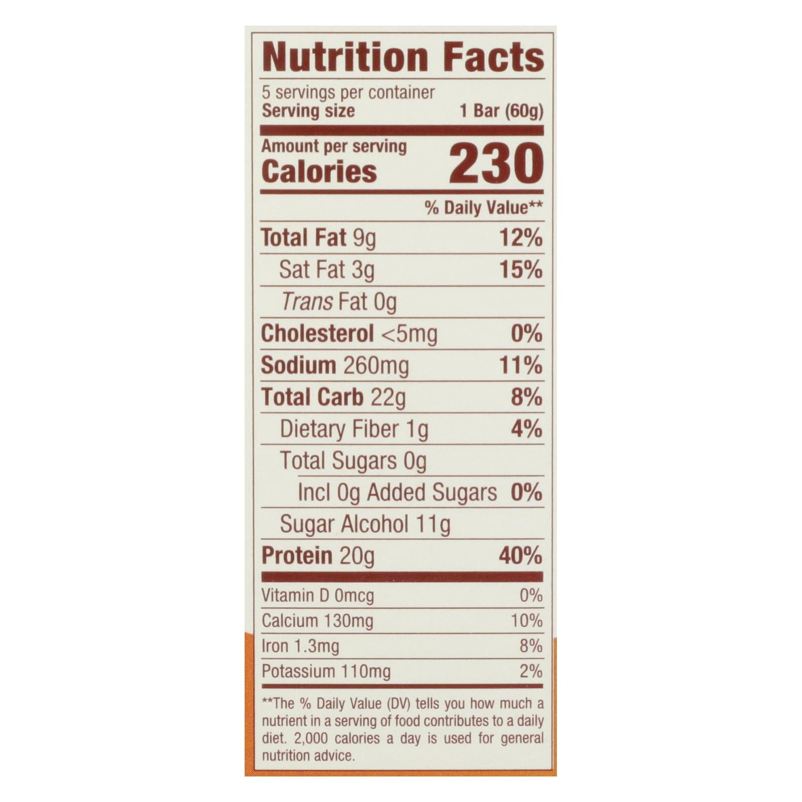 Think Thin's Creamy Peanut Butter High Protein Bars - Case of 6 - 5/2.1 OZ