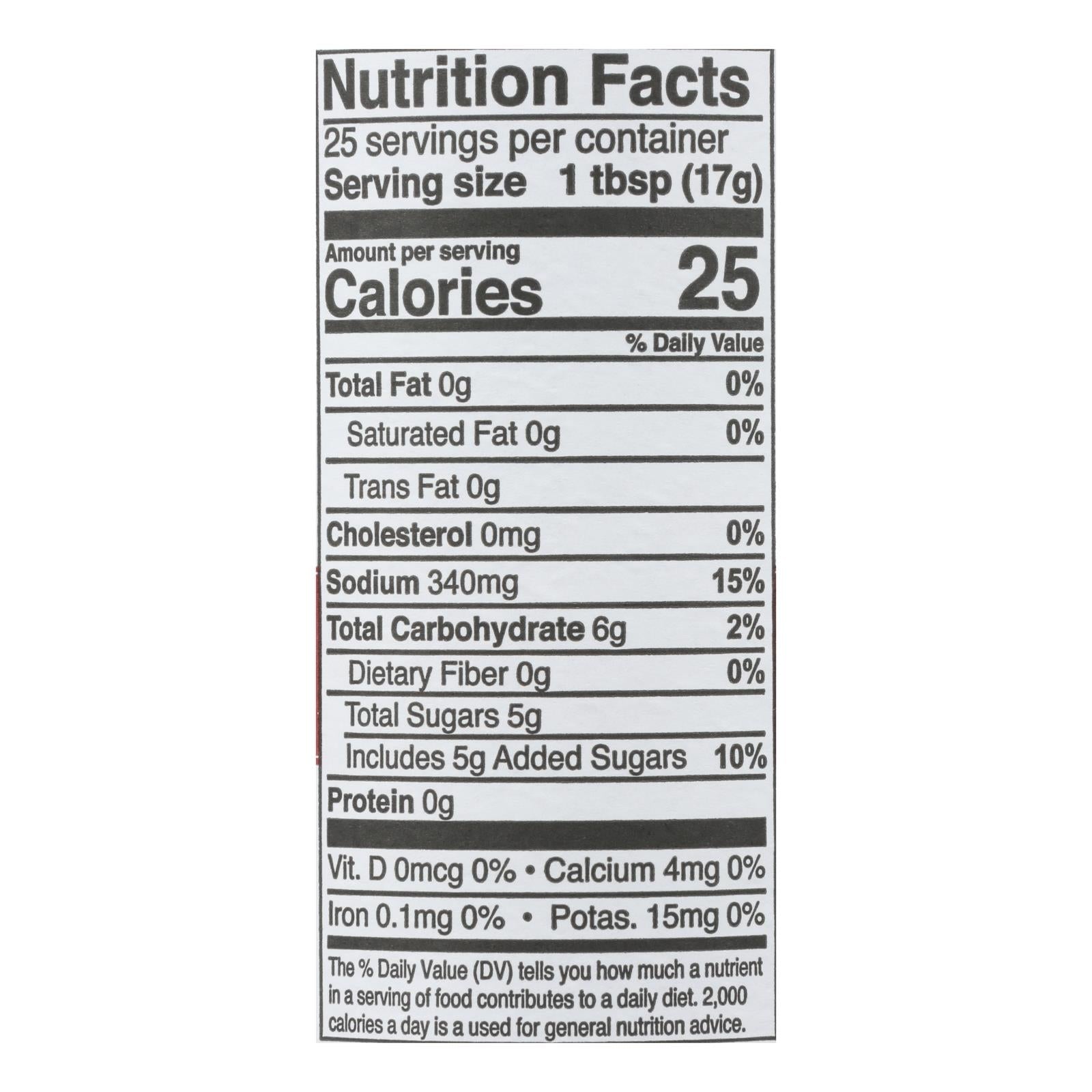 Kinder's Organic Sweet & Spicy Marinade - Case of 6 - 15 FZ
