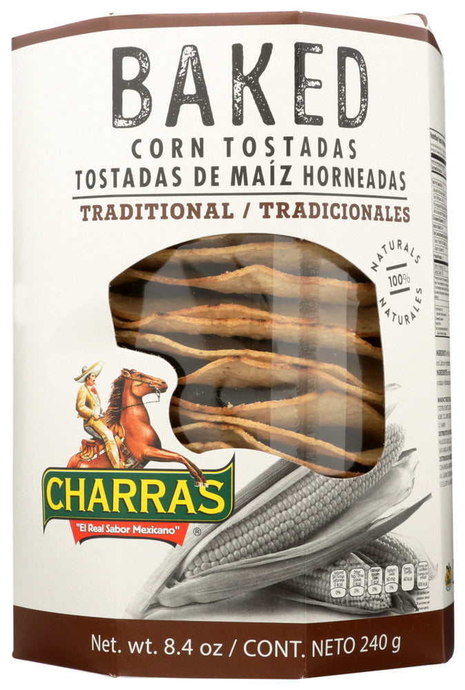 Charras Baked Tostadas Natural - Case of 8 - 8.4 oz