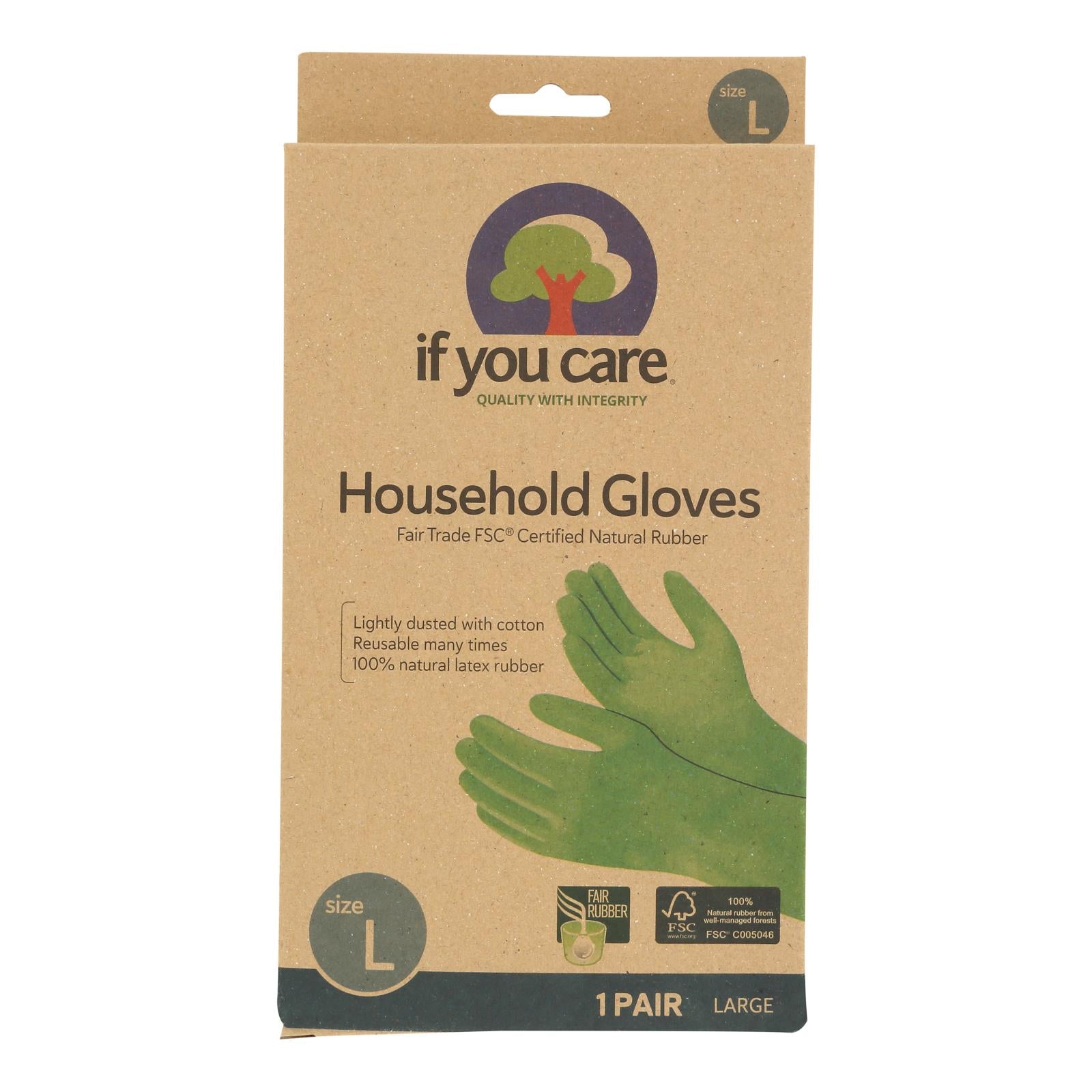 If You Care Household Gloves - Large - 12 Pairs