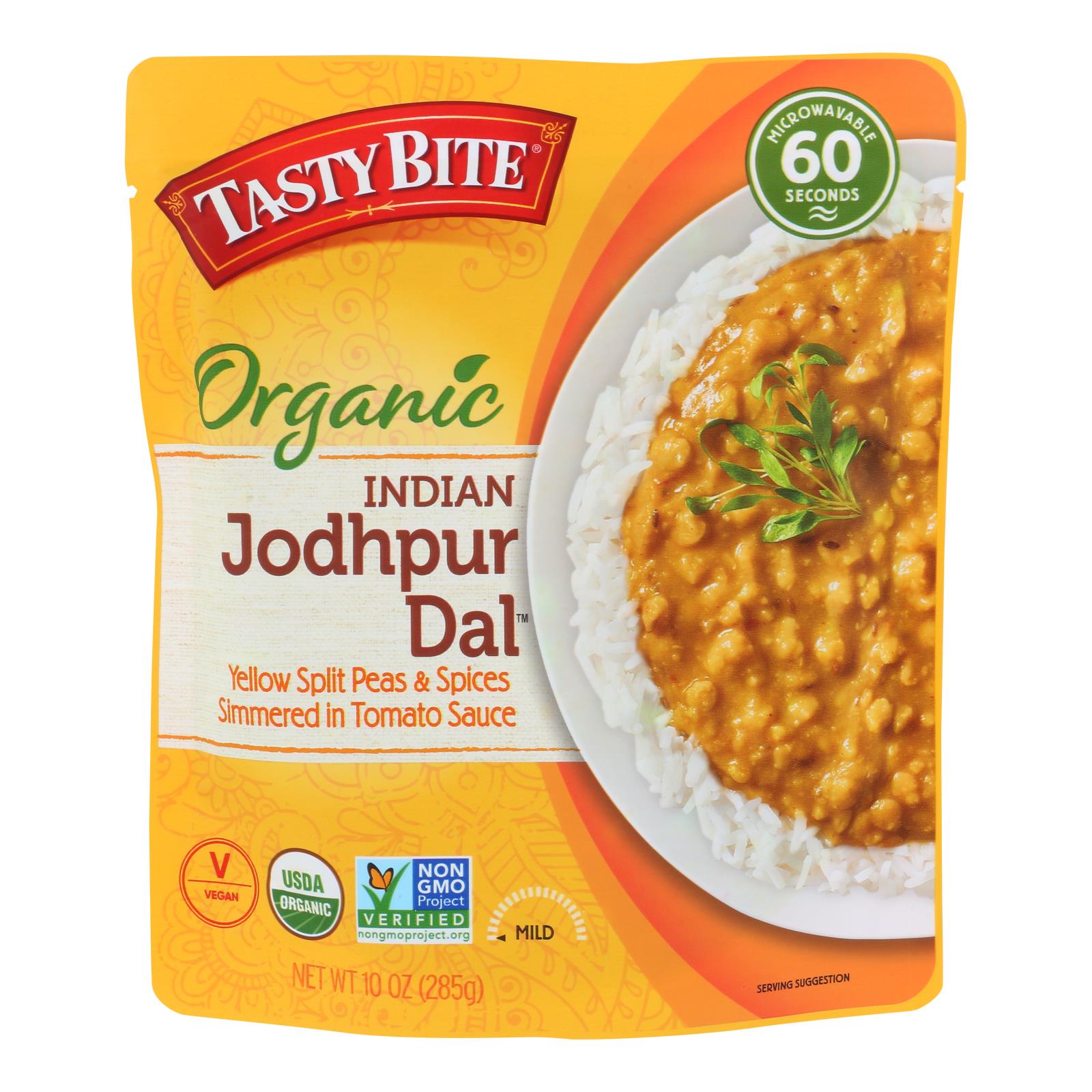 Tasty Bite - Lentils Organic Spicy Tomato and Red Chili Curry - Case of 6-10 Ounces