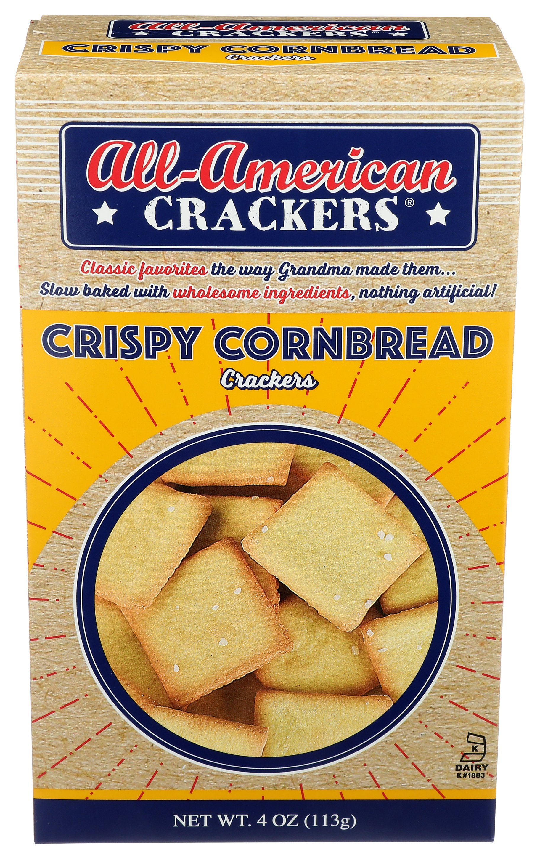 ALL AMERICAN CRACKER CORNBREAD CRISPY - Case of 6