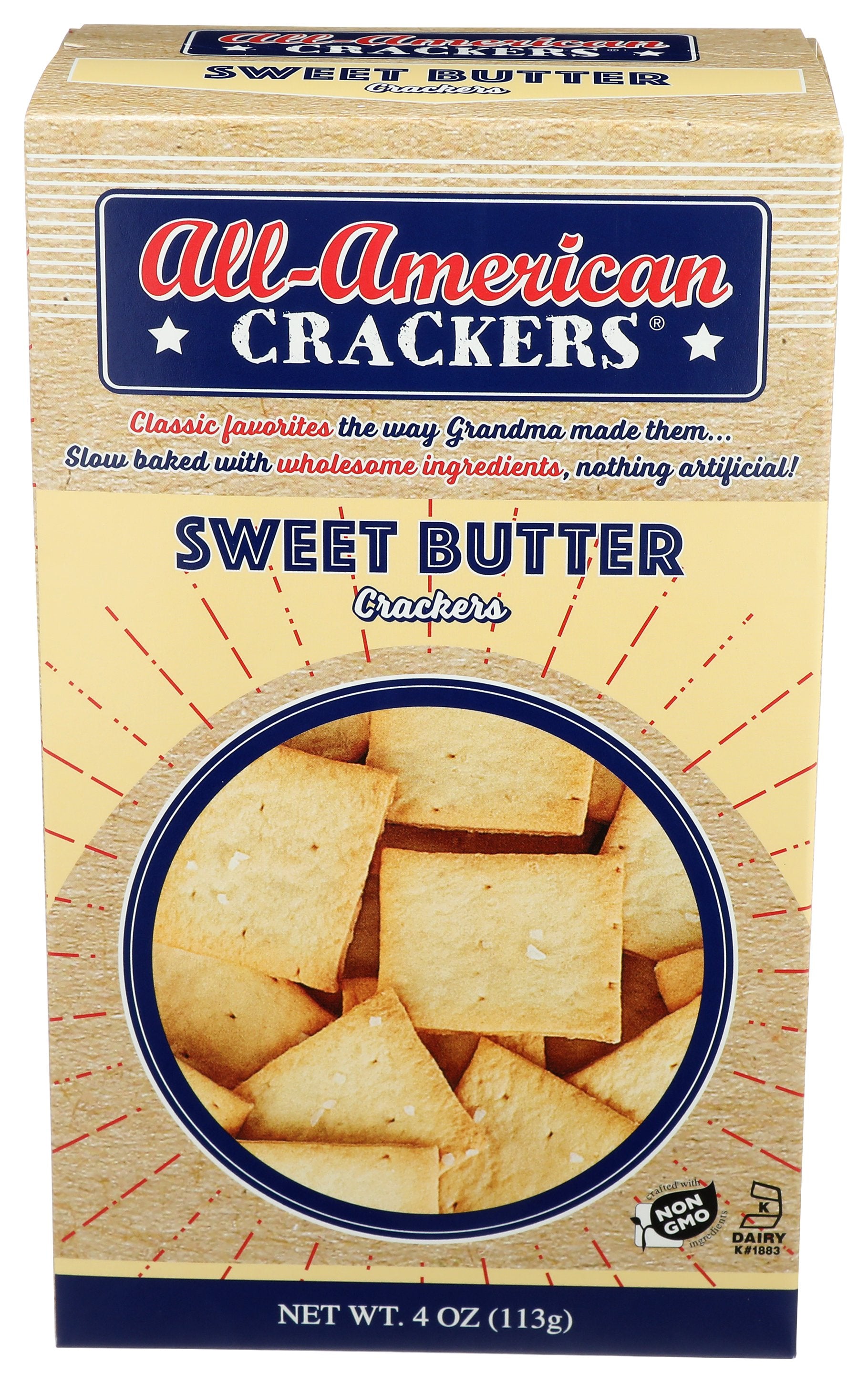 ALL AMERICAN CRACKER SWEET BUTTER - Case of 6