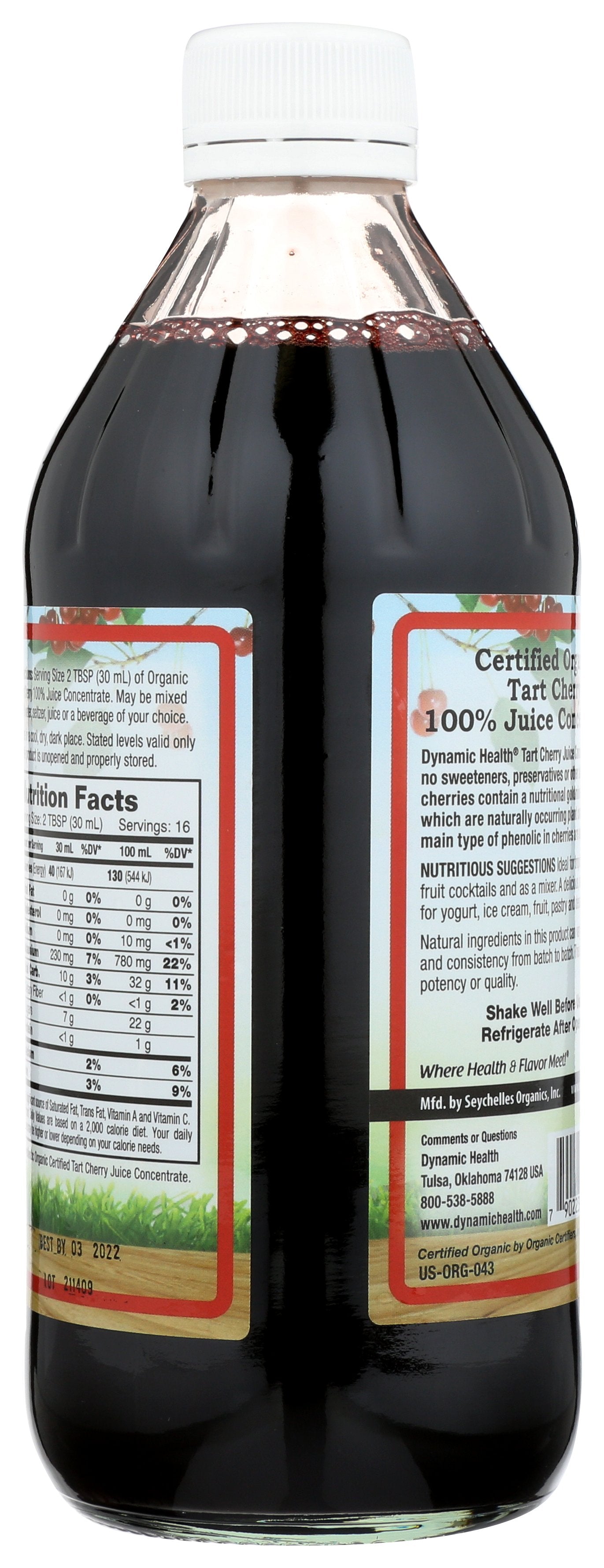 DYNAMIC HEALTH JUICE CNCNTRT CHRRY TRT ORG