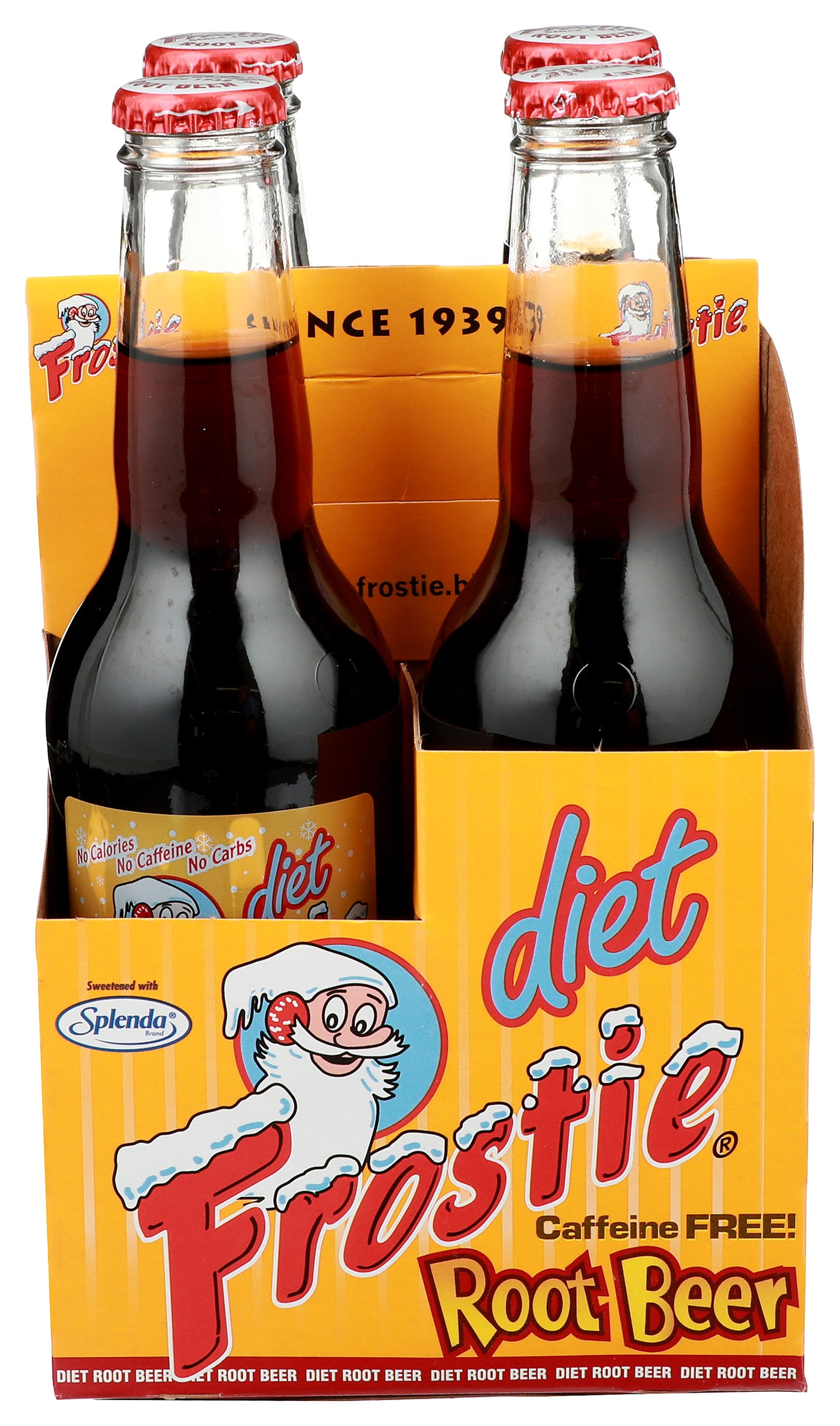 FROSTIE SODA 4PK DIET ROOT BEER - Case of 6