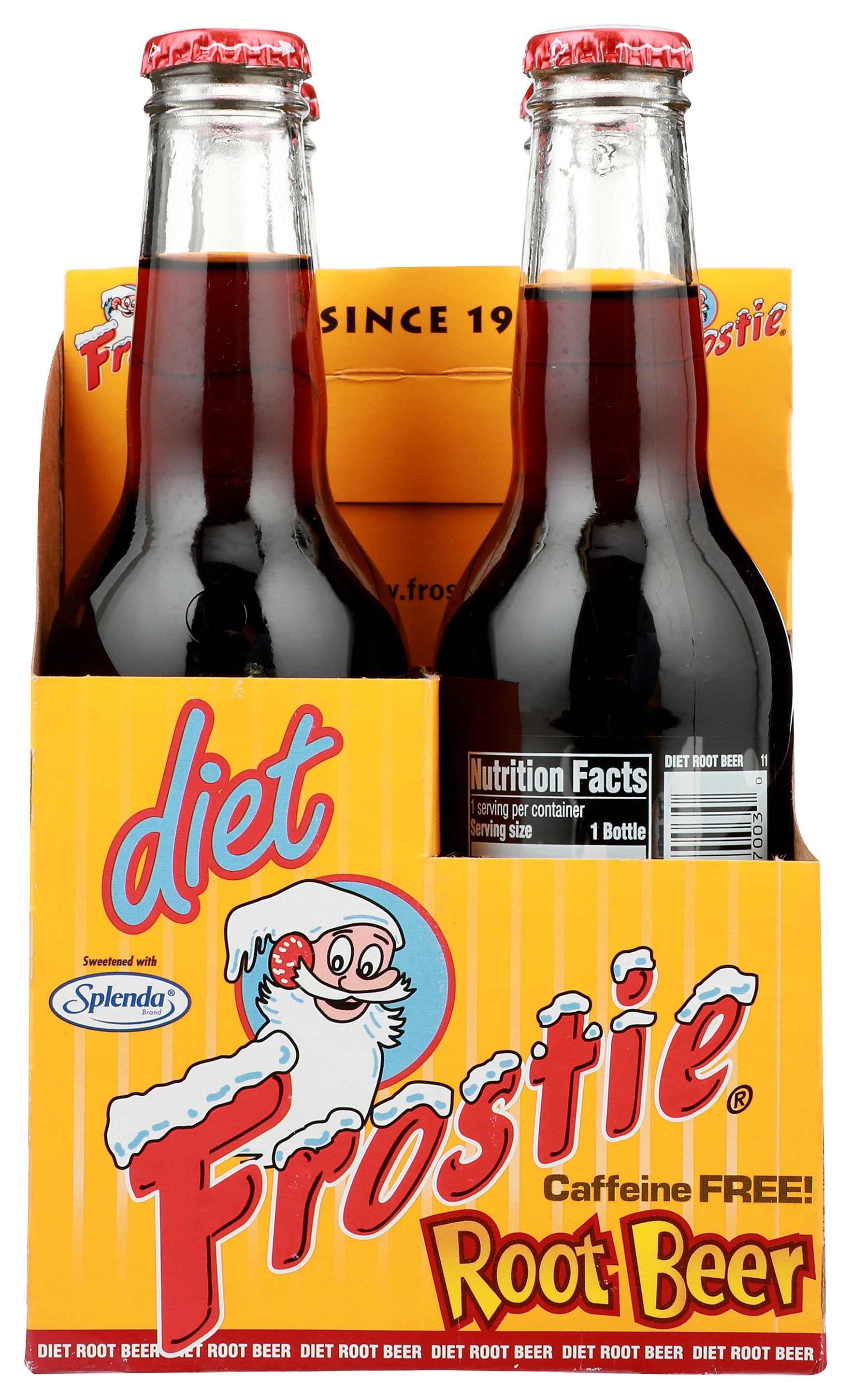 FROSTIE SODA 4PK DIET ROOT BEER - Case of 6
