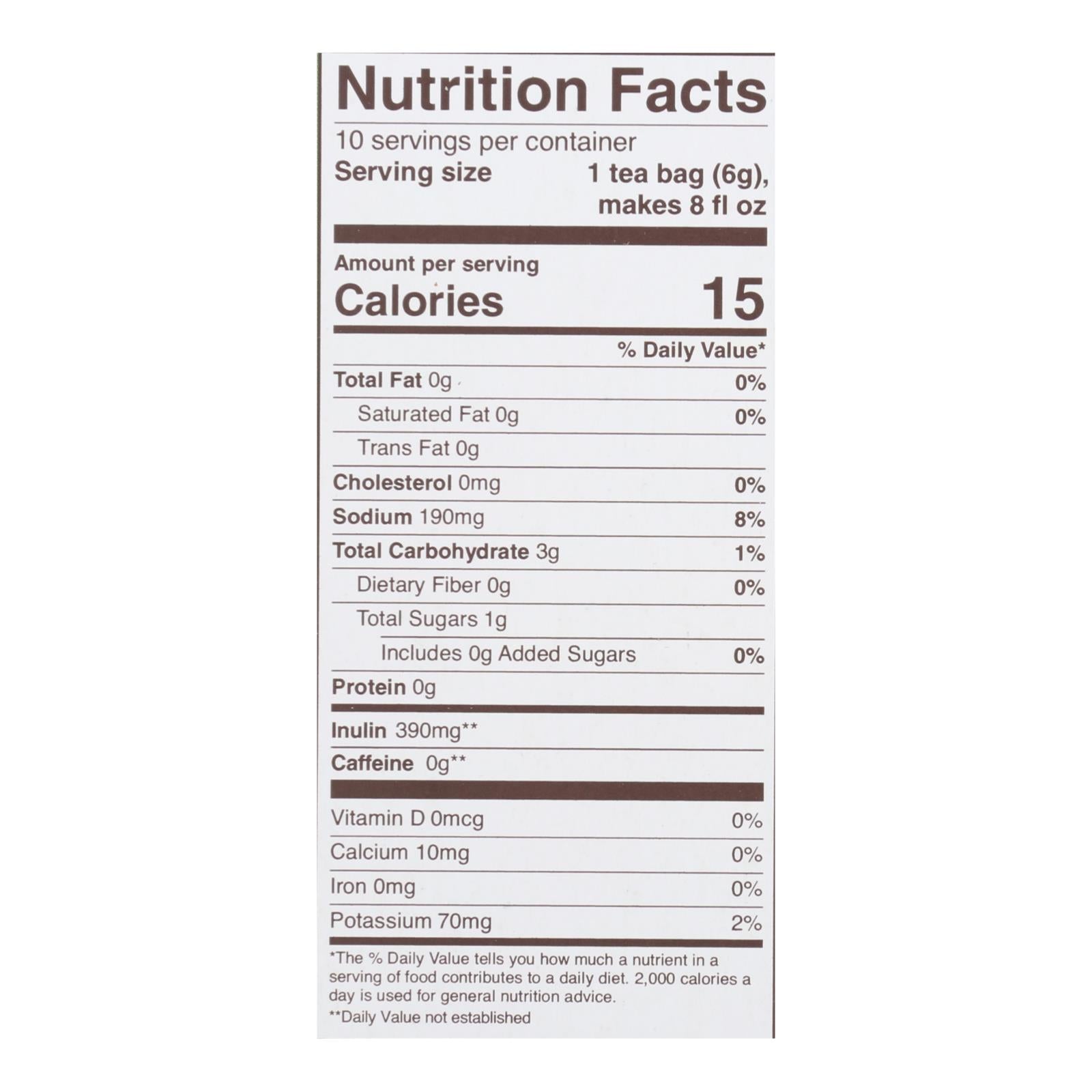 Teeccino Herbal Coffee Chocolate Dark Roast - 10 Tea Bags - Case Of 6