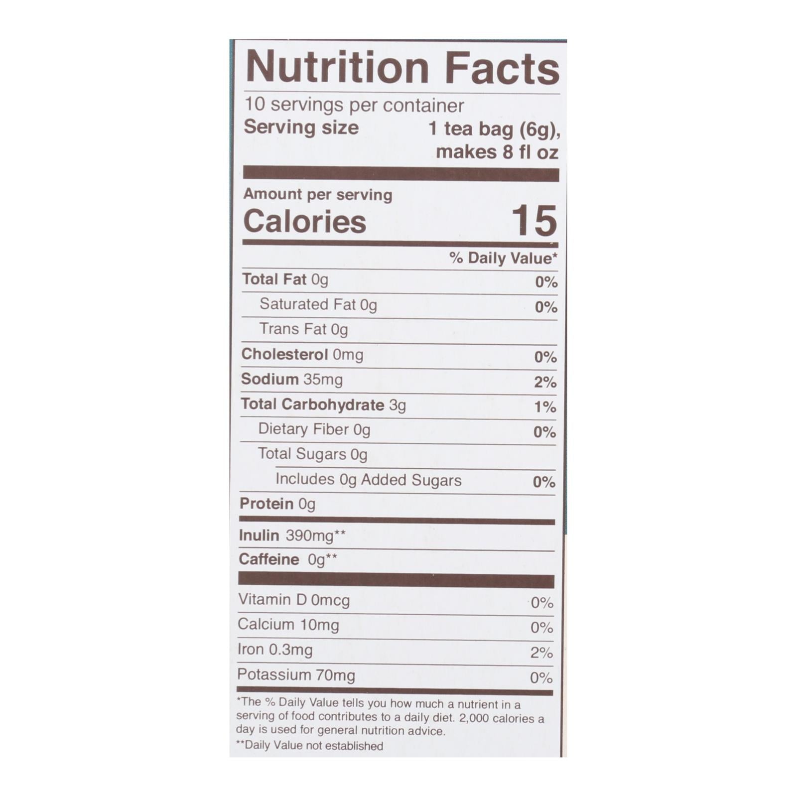 Teeccino Organic Herbal Coffee - Dandelion Caramel Nut - 10 Bags - Case Of 6