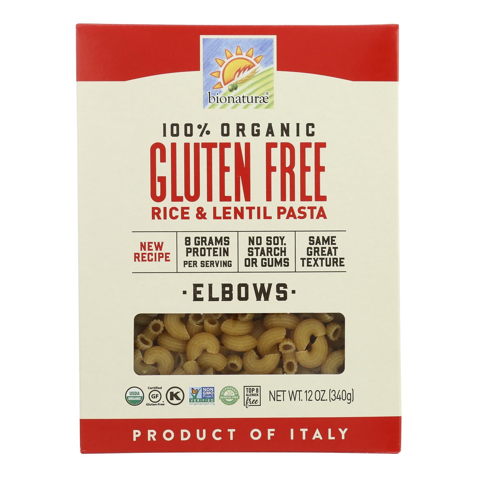 Bionaturae - Pasta Og1 Elbows G/f - CS of 12-12 OZ
