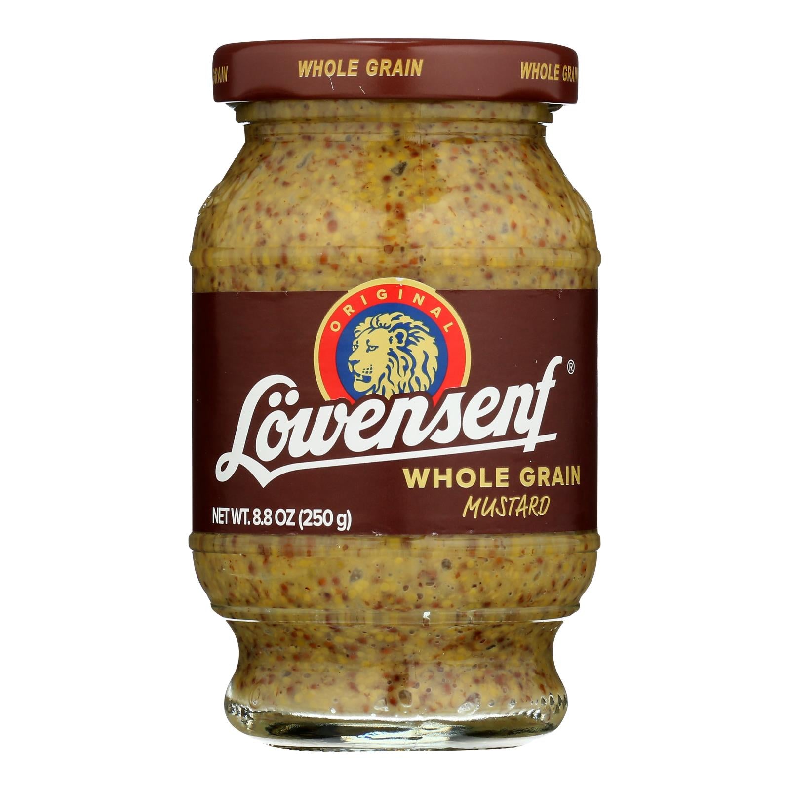 Lowensenf Whole Grain Mustard - Case of 6 - 8.8 OZ