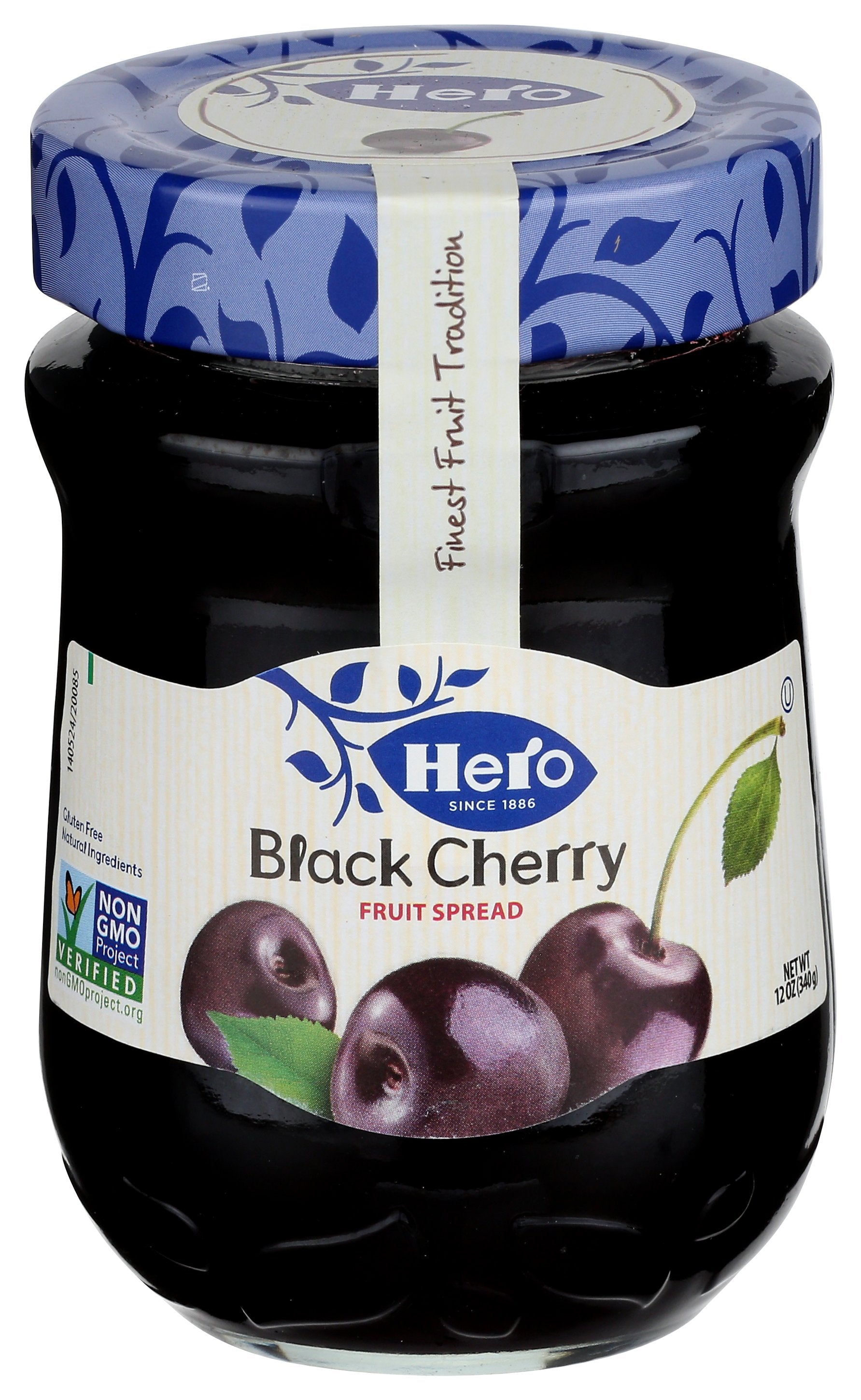HERO FRUIT SPRD BLK CHERRY - Case of 8
