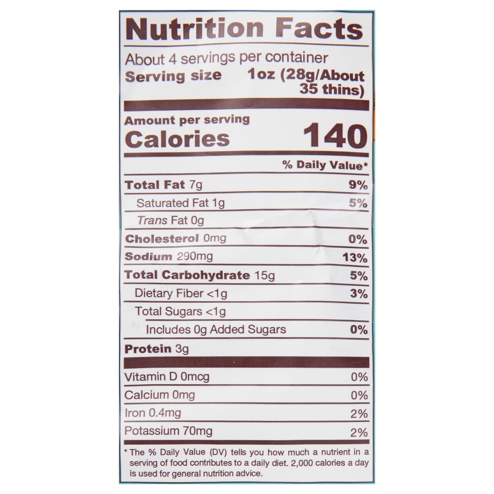 Biena Llc - Tasty Thins Sea Salt - Case of 12-4 OZ