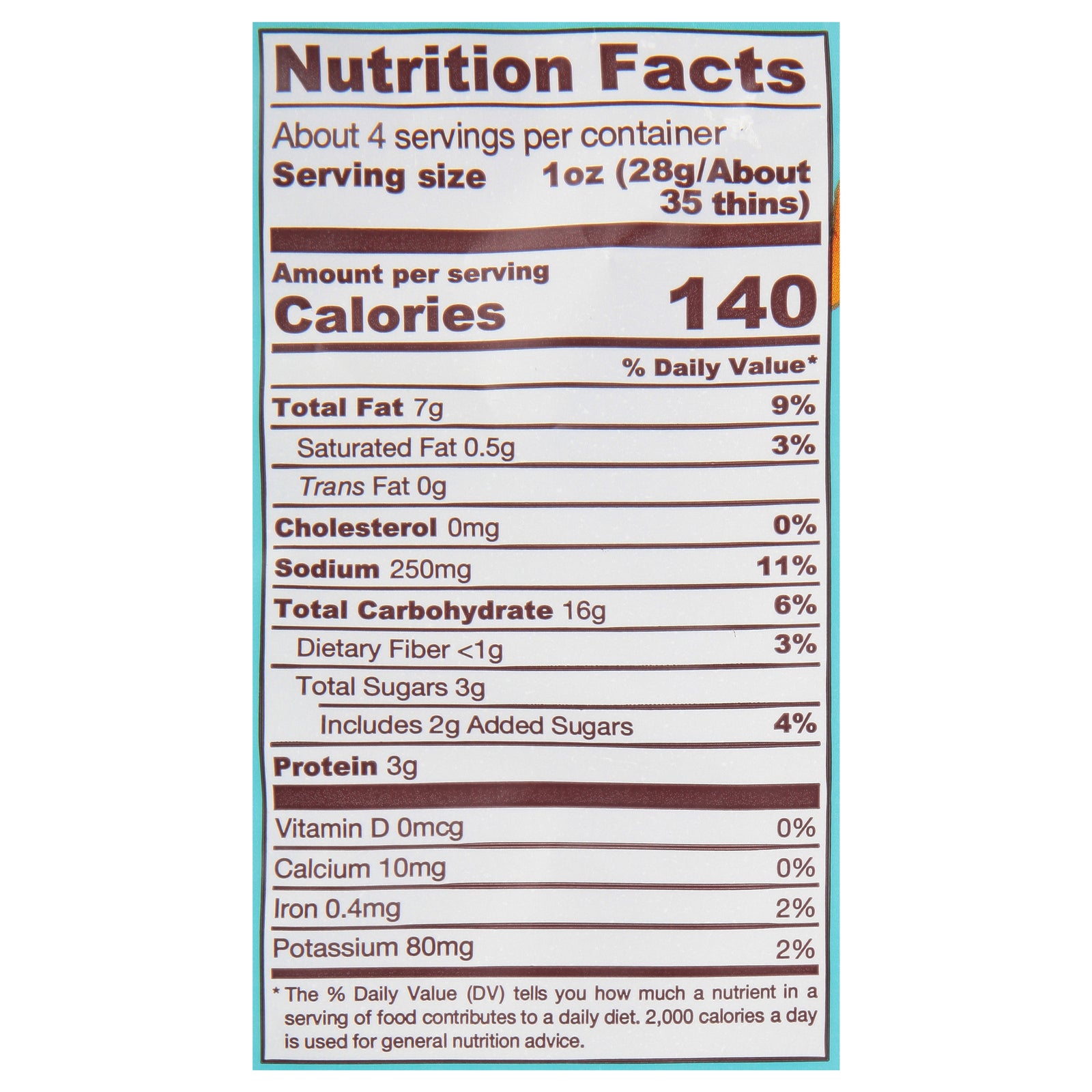 Biena Llc - Tasty Thins Hawaiian Bbq - Case Of 12-4 Oz