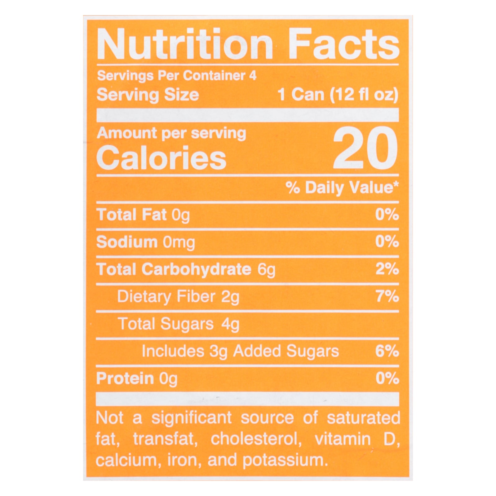 Poppi - Prebio Soda Orange 4pk - CS of 6-4/12 FZ