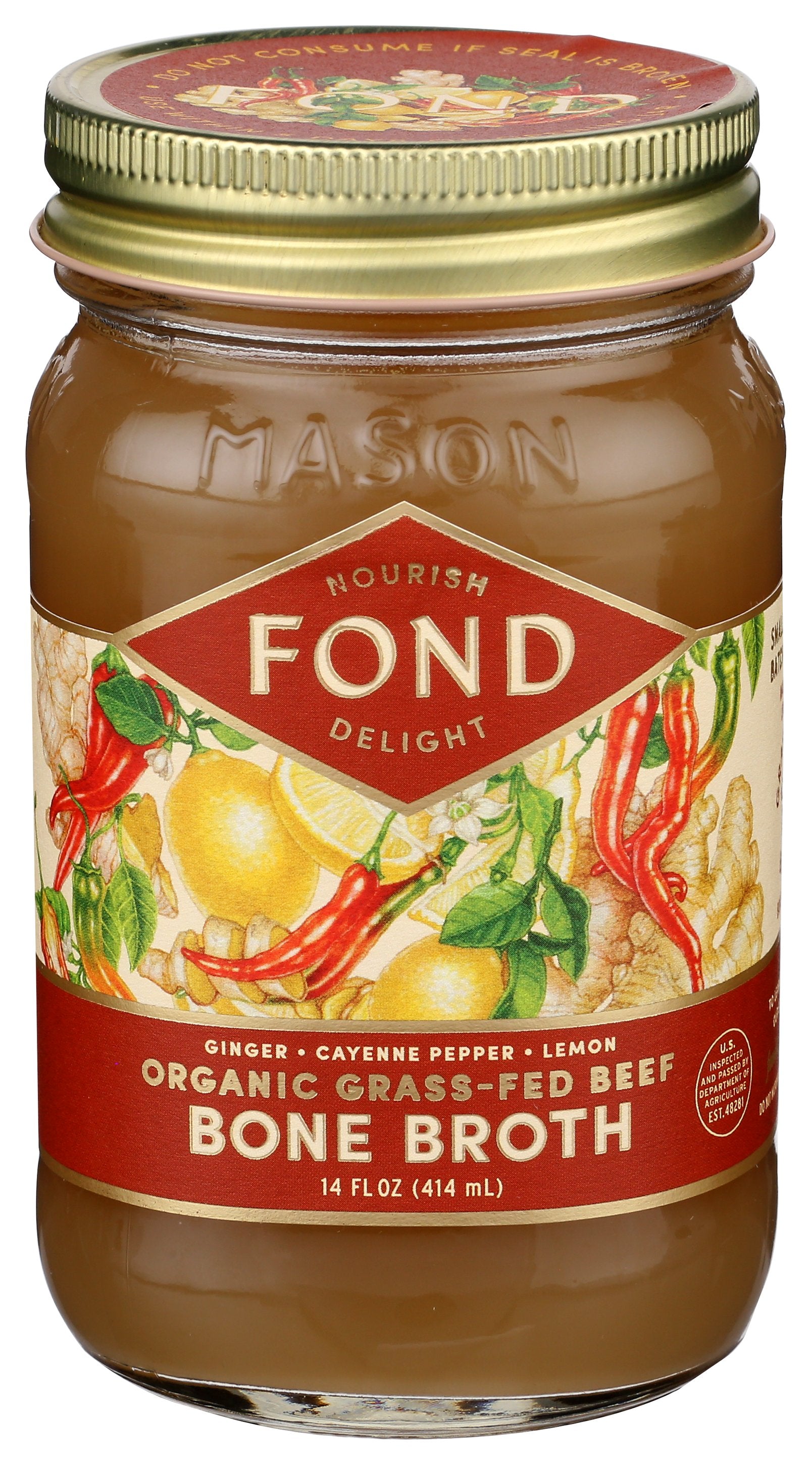 FOND BONE BROTH BROTH BF BONE CYNN ORG - Case of 4