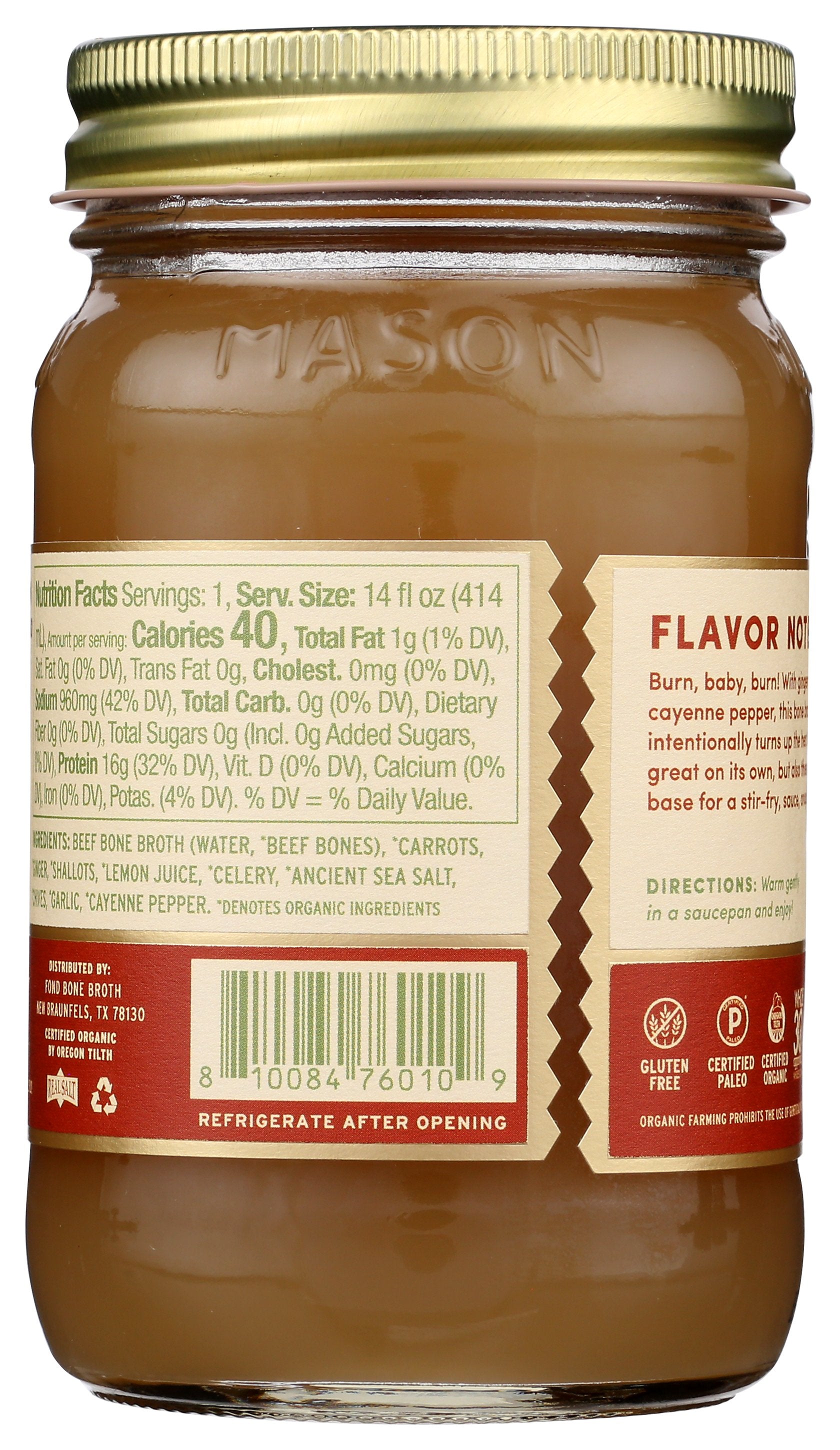 FOND BONE BROTH BROTH BF BONE CYNN ORG - Case of 4