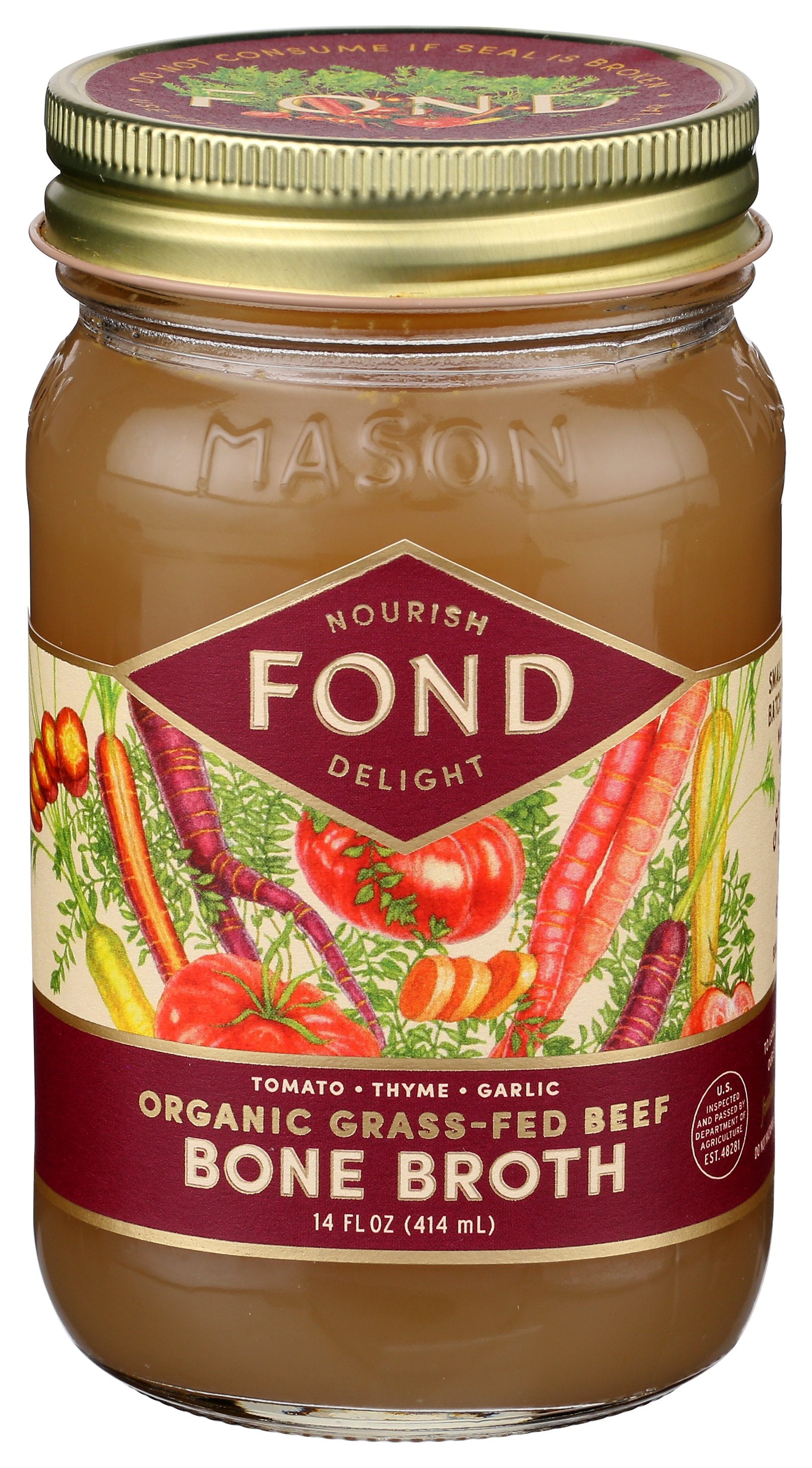 FOND BONE BROTH BROTH BF BONE GRLC ORG - Case of 4