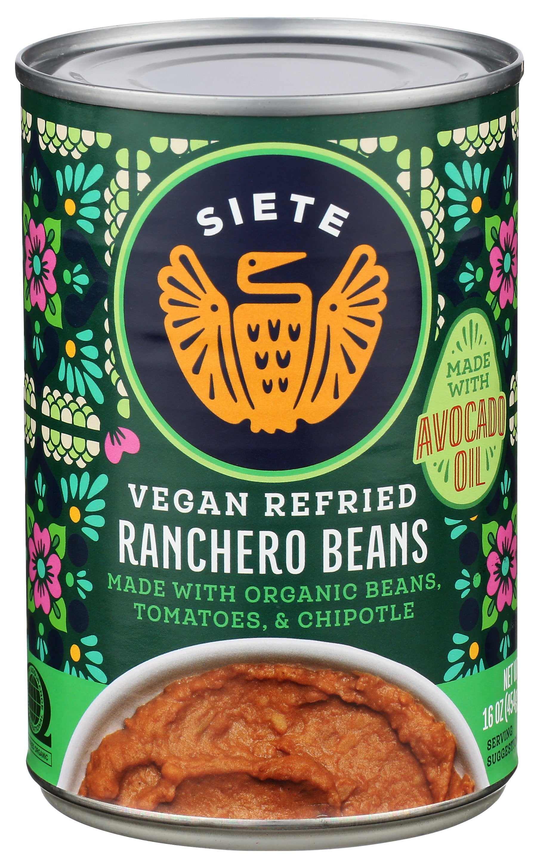 SIETE BEANS REFRIED RANCHERO - Case of 12