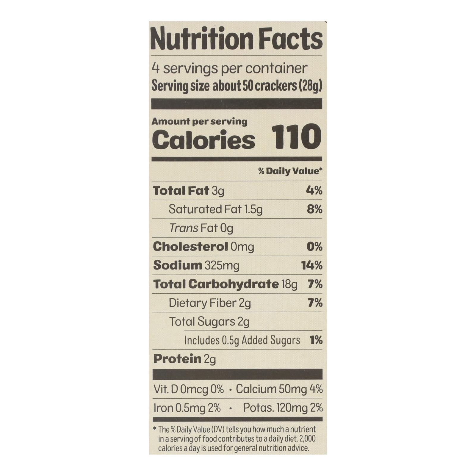 From The Ground Up - Cauliflower Crackers - Cheddar - Case Of 6 - 4 Oz.