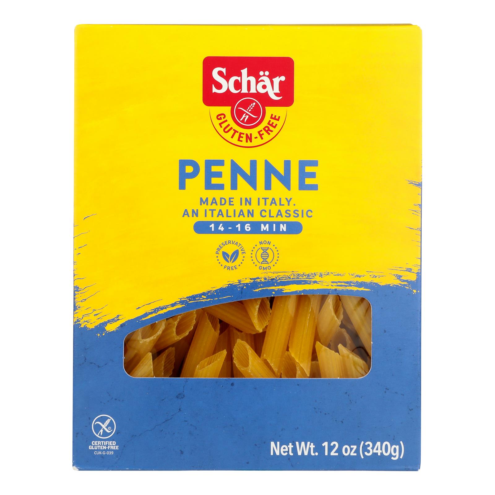 Schar Penne Pasta - Case Of 10 - 12 Oz.