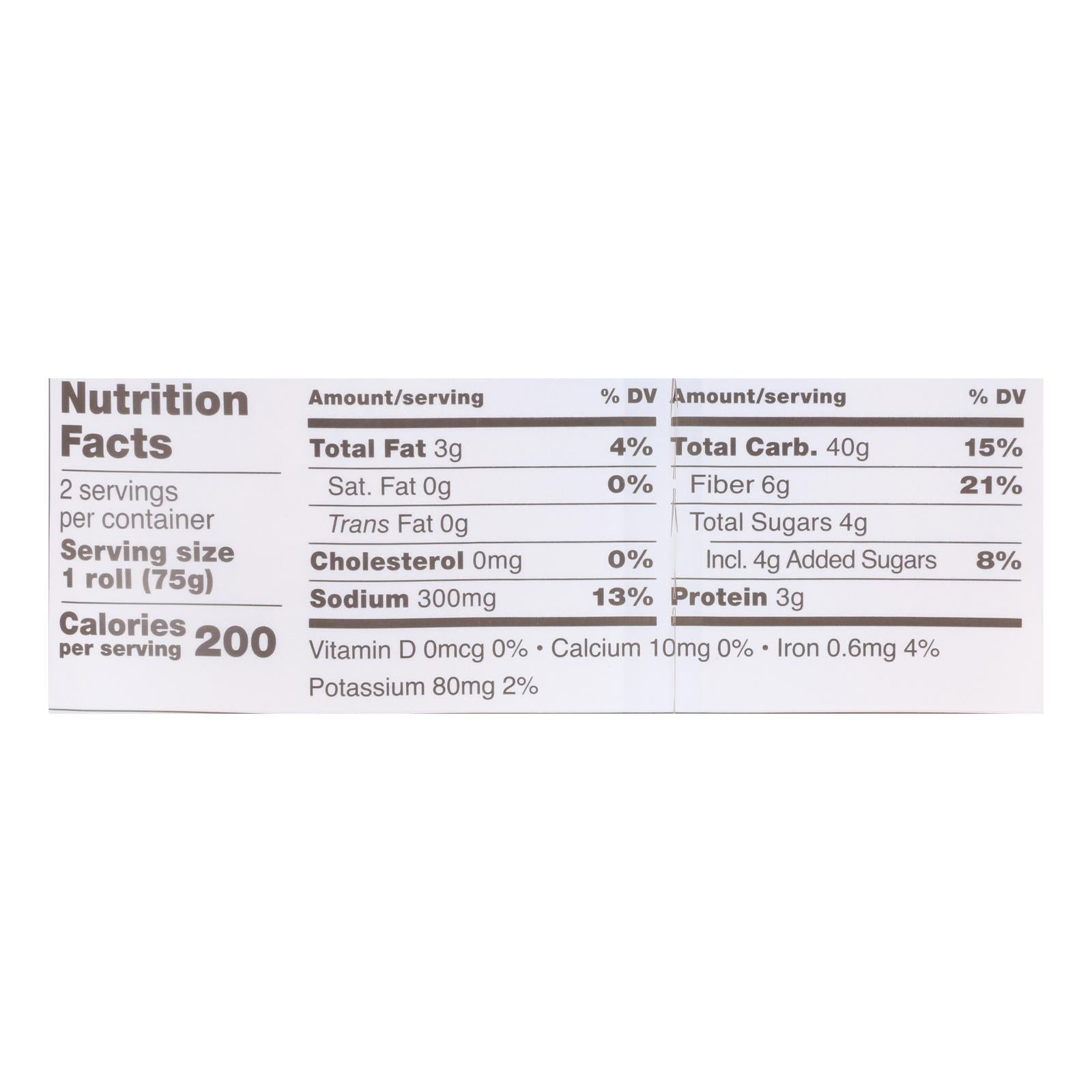 Schar - Bread Sandwich Rolls Gluten Free - Case of 7-5.3 OZ