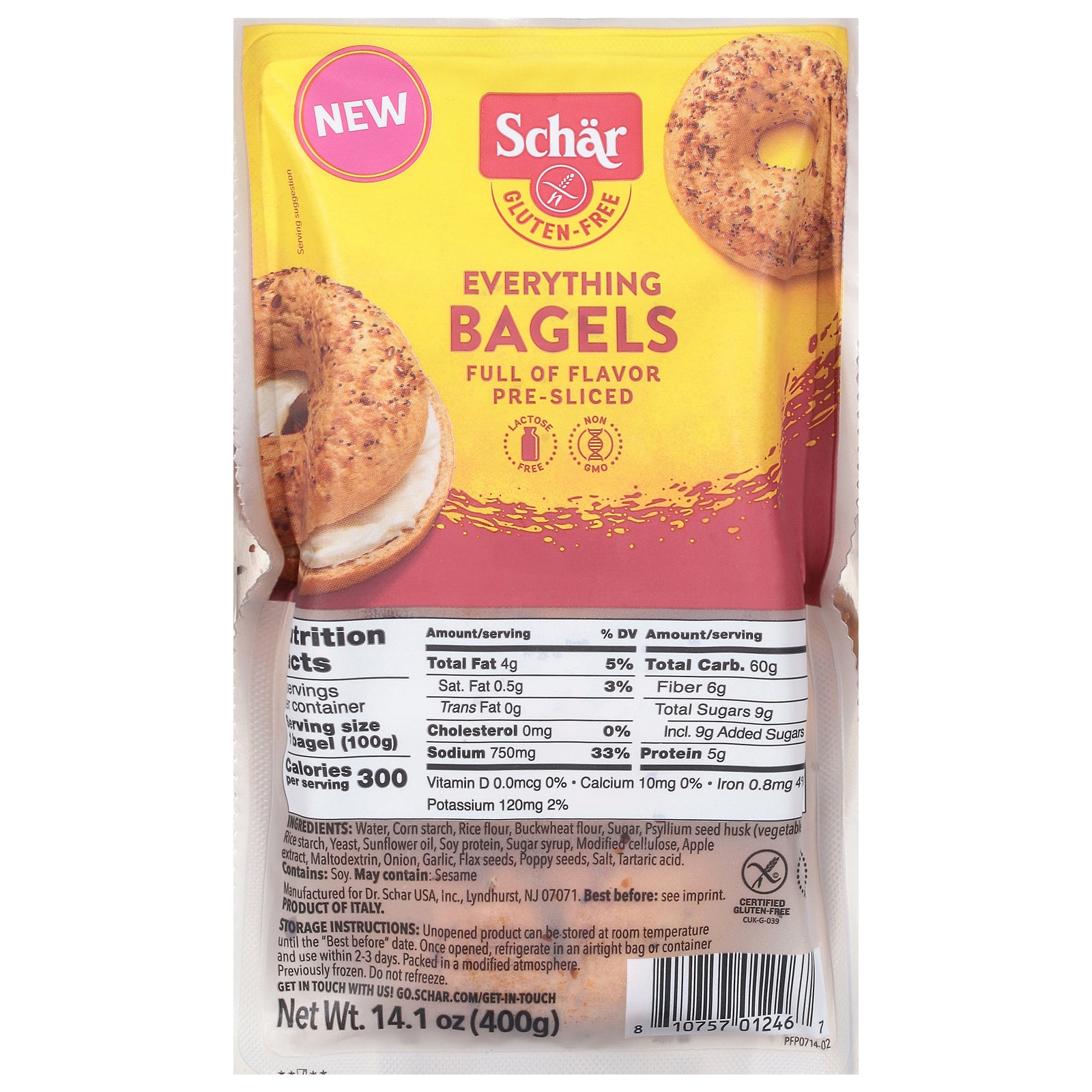Schar - Bagel Everything - CS of 4-14.1 OZ