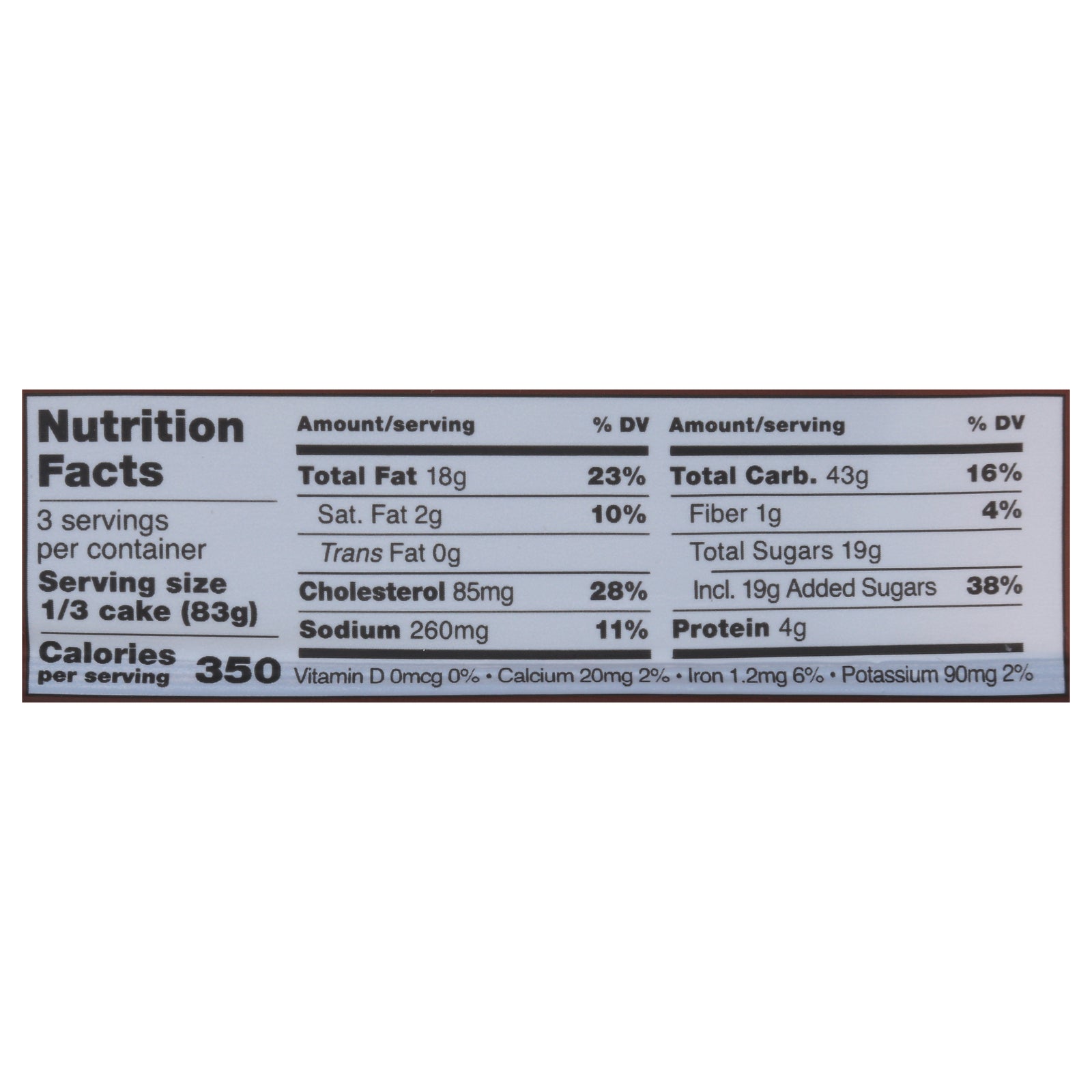 Schar - Cake Marble - CS of 6-8.8 OZ