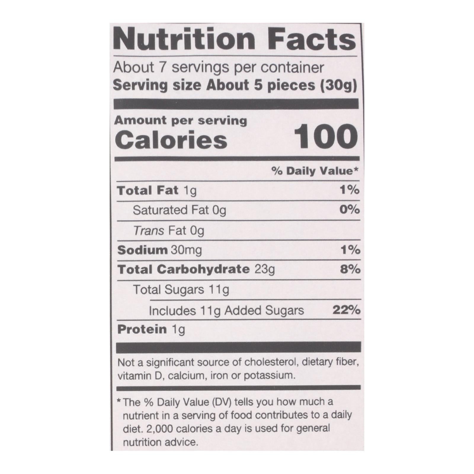 Darrell Soft Eating Liquorice - Mango - Case of 8 - 7 oz.