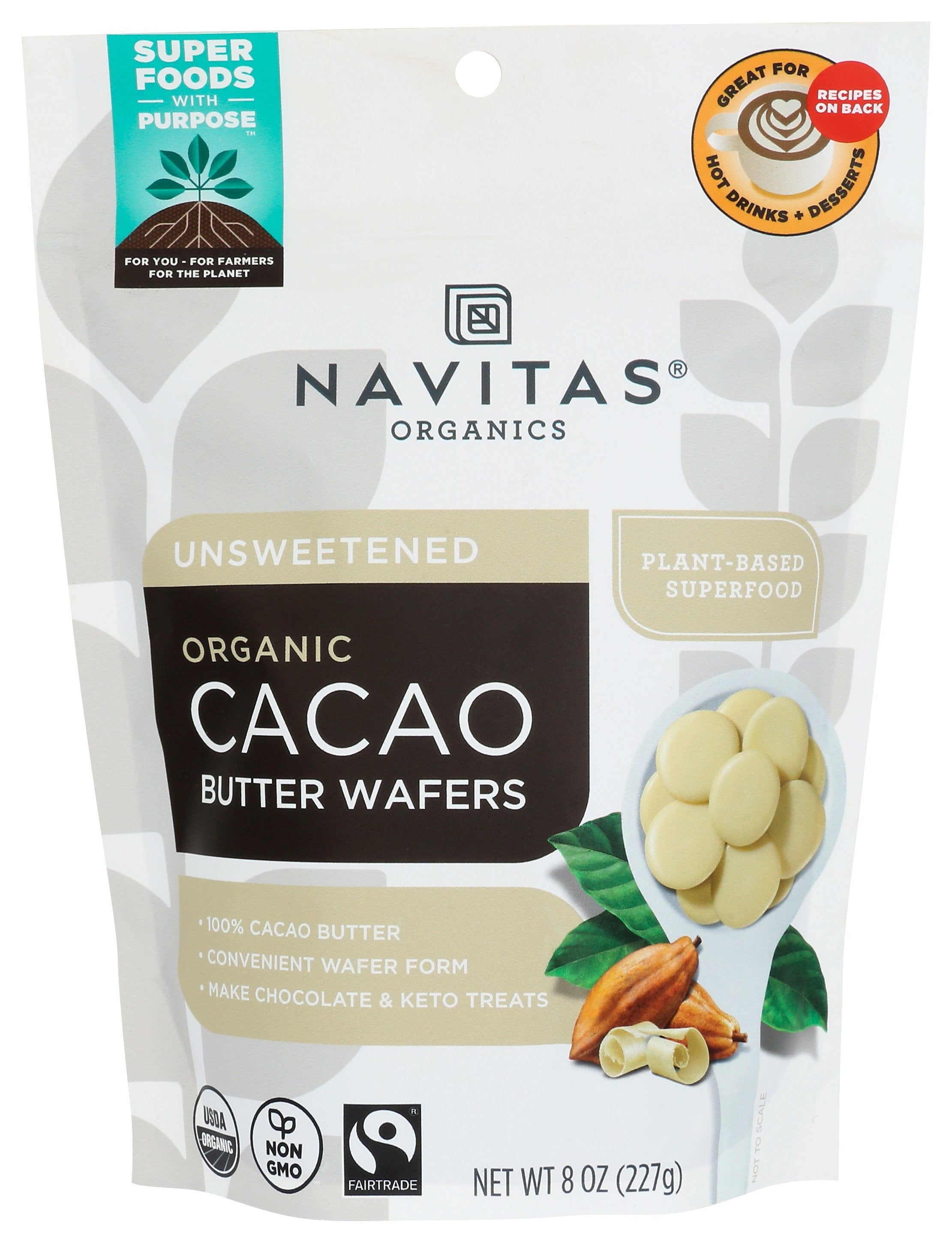 NAVITAS WAFERS BUTTER CACAO ORG