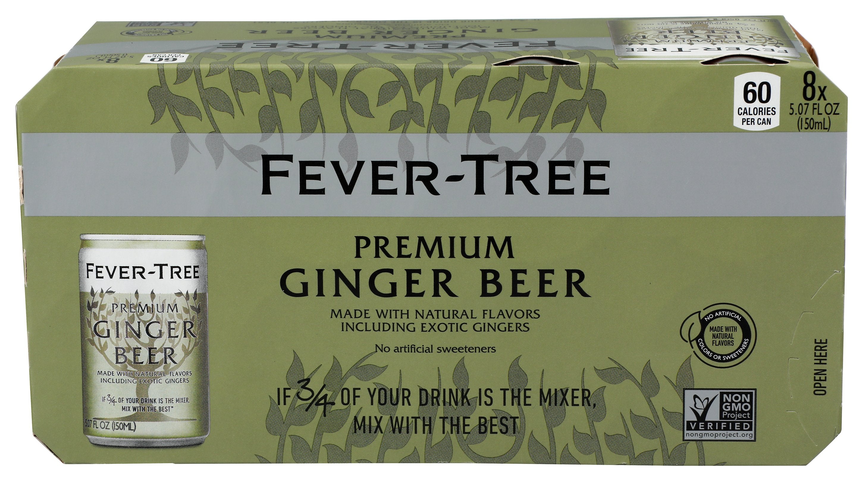 FEVER TREE GINGER BEER CANS 8PK - Case of 3
