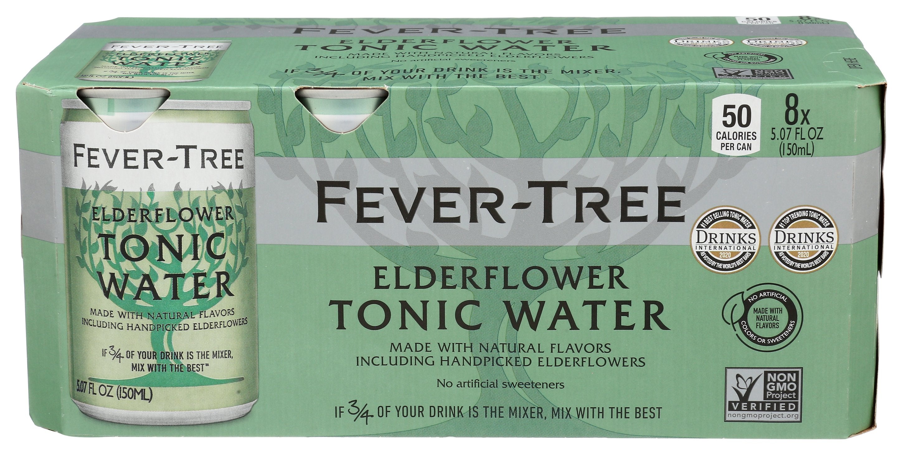 FEVER TREE WATER TONIC ELDERFLOWER - Case of 3