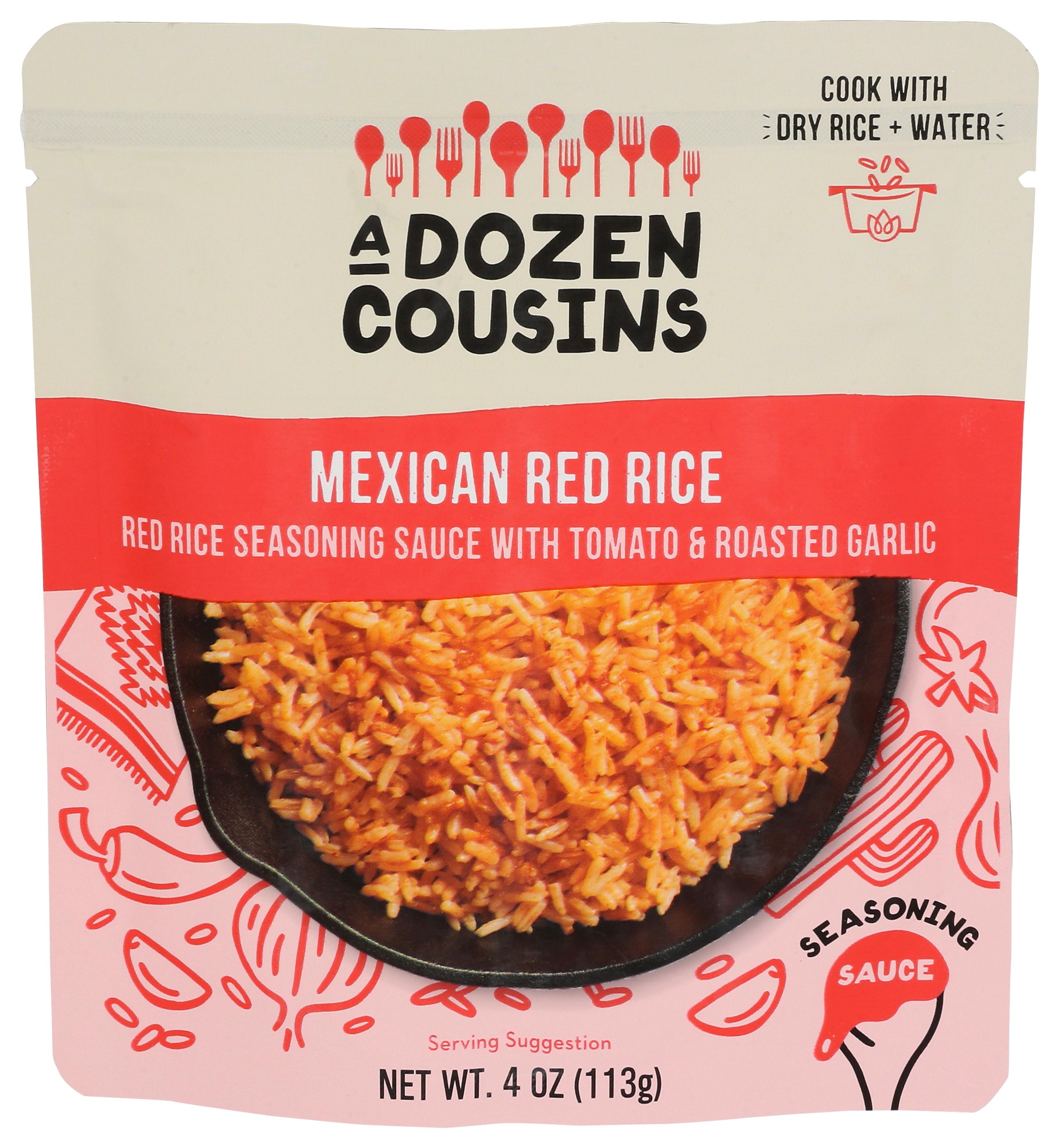 A DOZEN COUSINS RICE MEXICAN RED SAUCE - Case of 10